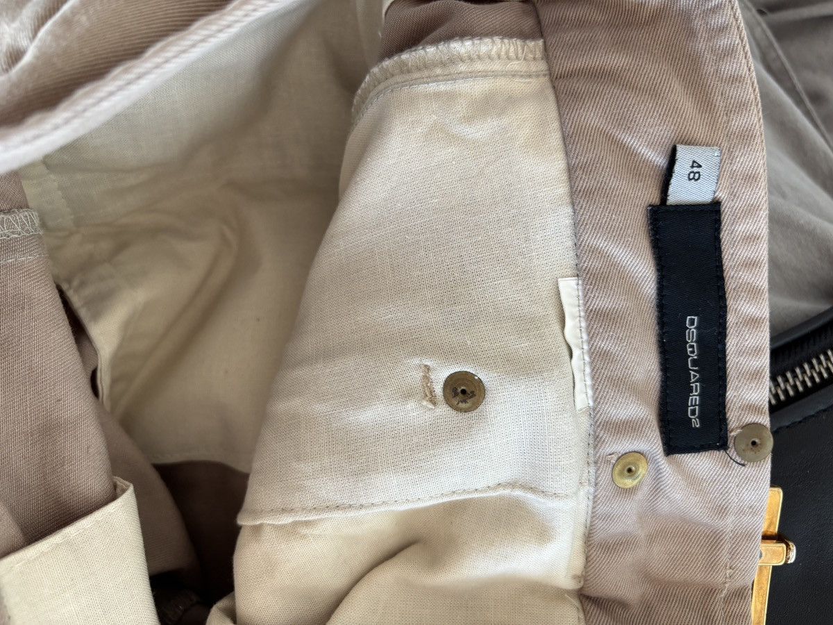 Dsquared2 Super low rise beige coton pants Size US 44 / EU 60 - 8 Thumbnail