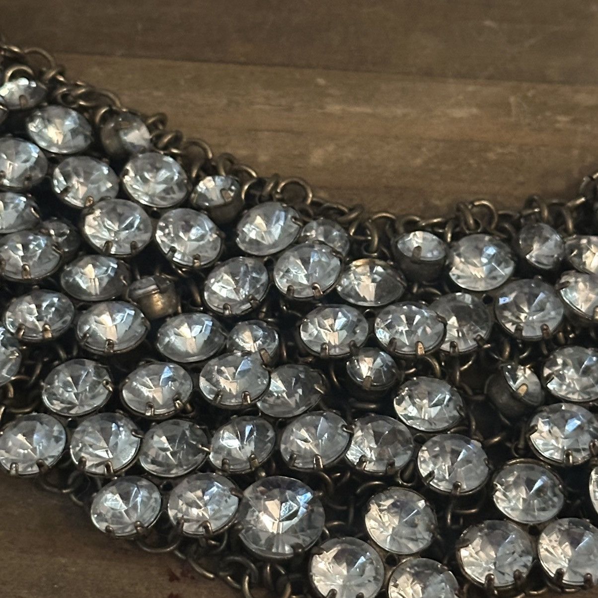 J.Crew Vintage J. Crew rhinestone cluster bib necklace Size ONE SIZE - 3 Thumbnail