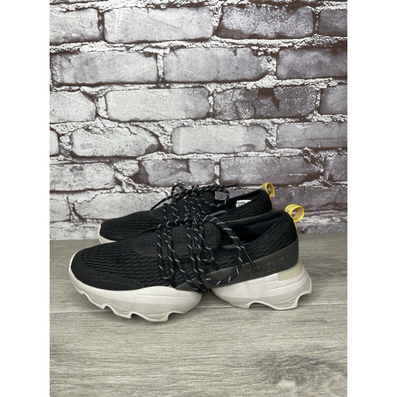SOREL Sorel NL4694-010 Black Synthetic LaceUp White Casual Shoes W Size US 7.5 / IT 37.5 - 11 Thumbnail