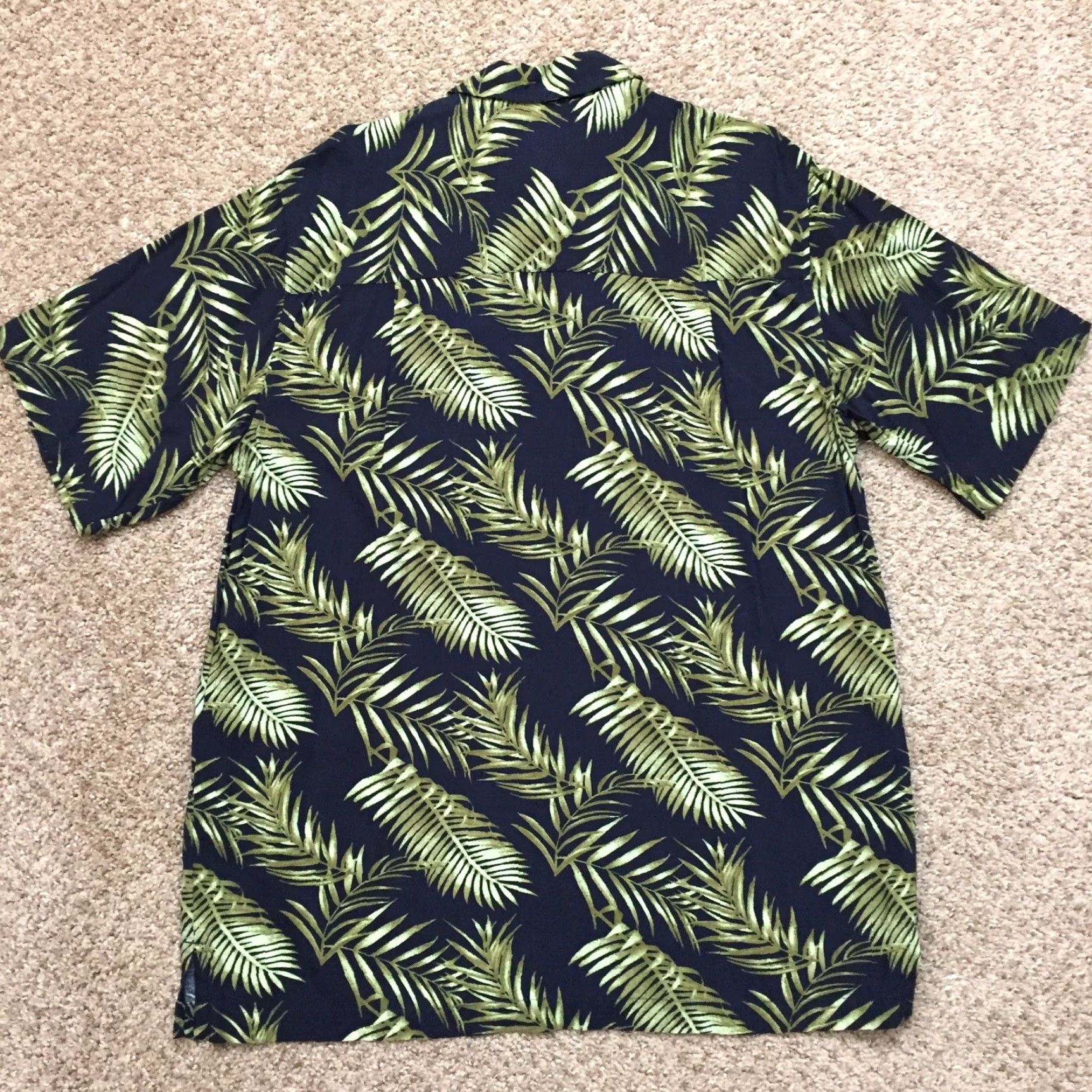 Vintage Joe Marlin Shirt Mens Large Black Floral Short Sleeve Button Up Size US L / EU 52-54 / 3 - 6 Thumbnail