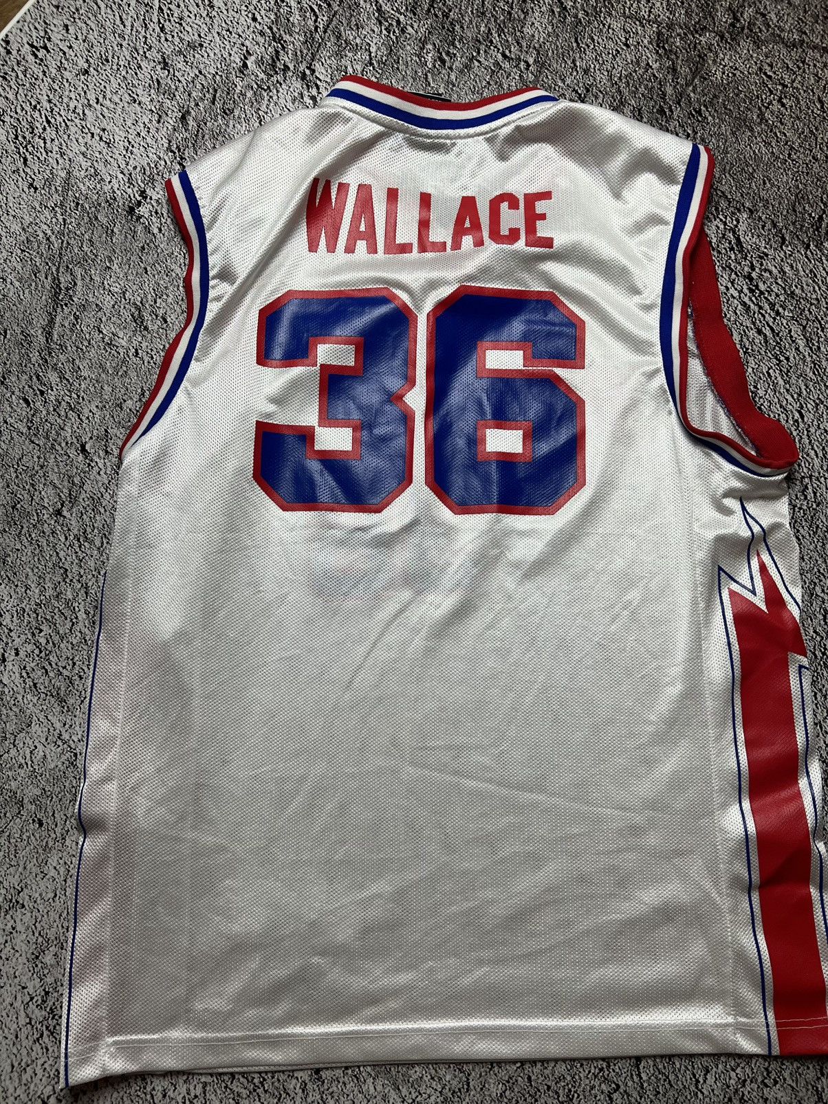 Reebok Early 00’s Detroit pistons NBA Rasheed Wallace Reebok jersey Size US L / EU 52-54 / 3 - 5 Thumbnail