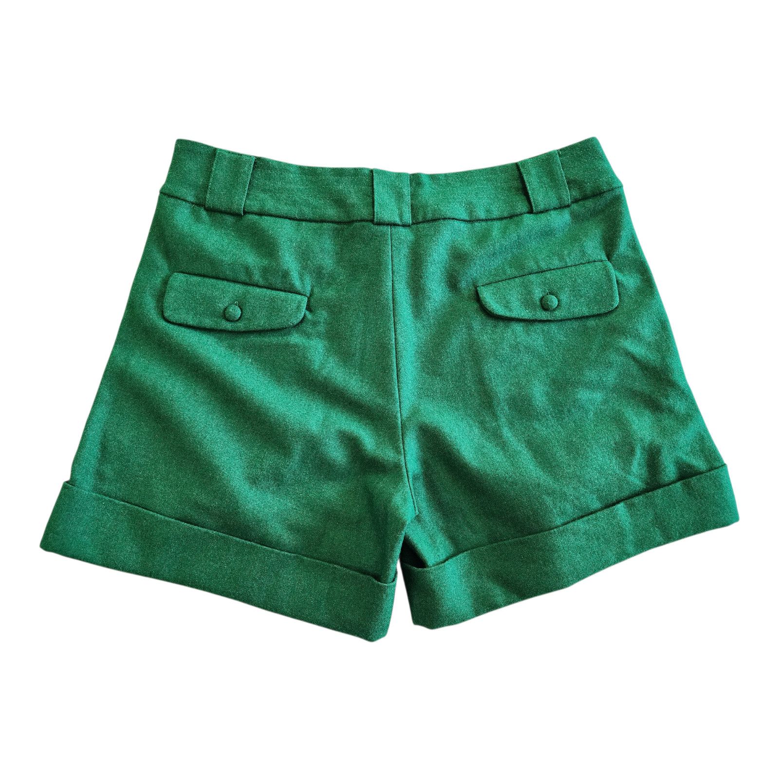 Other Liebo riP Medium Tailored Kelly Green Wool Blend Shorts Size 28" / US 6 / IT 42 - 2 Thumbnail