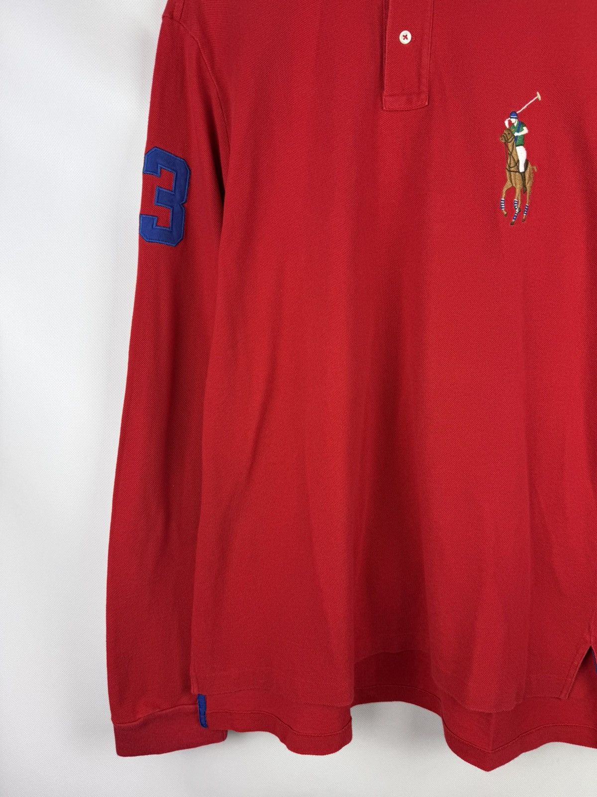 Polo Ralph Lauren Polo By Ralph Lauren Long Sleeve Big Pony 3 Polo Shirt Size US XL / EU 56 / 4 - 5 Thumbnail