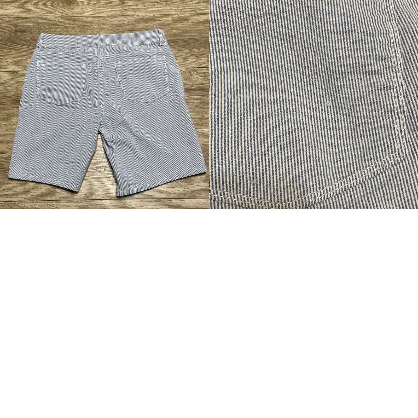 Lee Riders By Lee Striped Navy/White Shorts Size 12M Chino Women Medium? Size 34" / US 12 / IT 48 - 8 Thumbnail