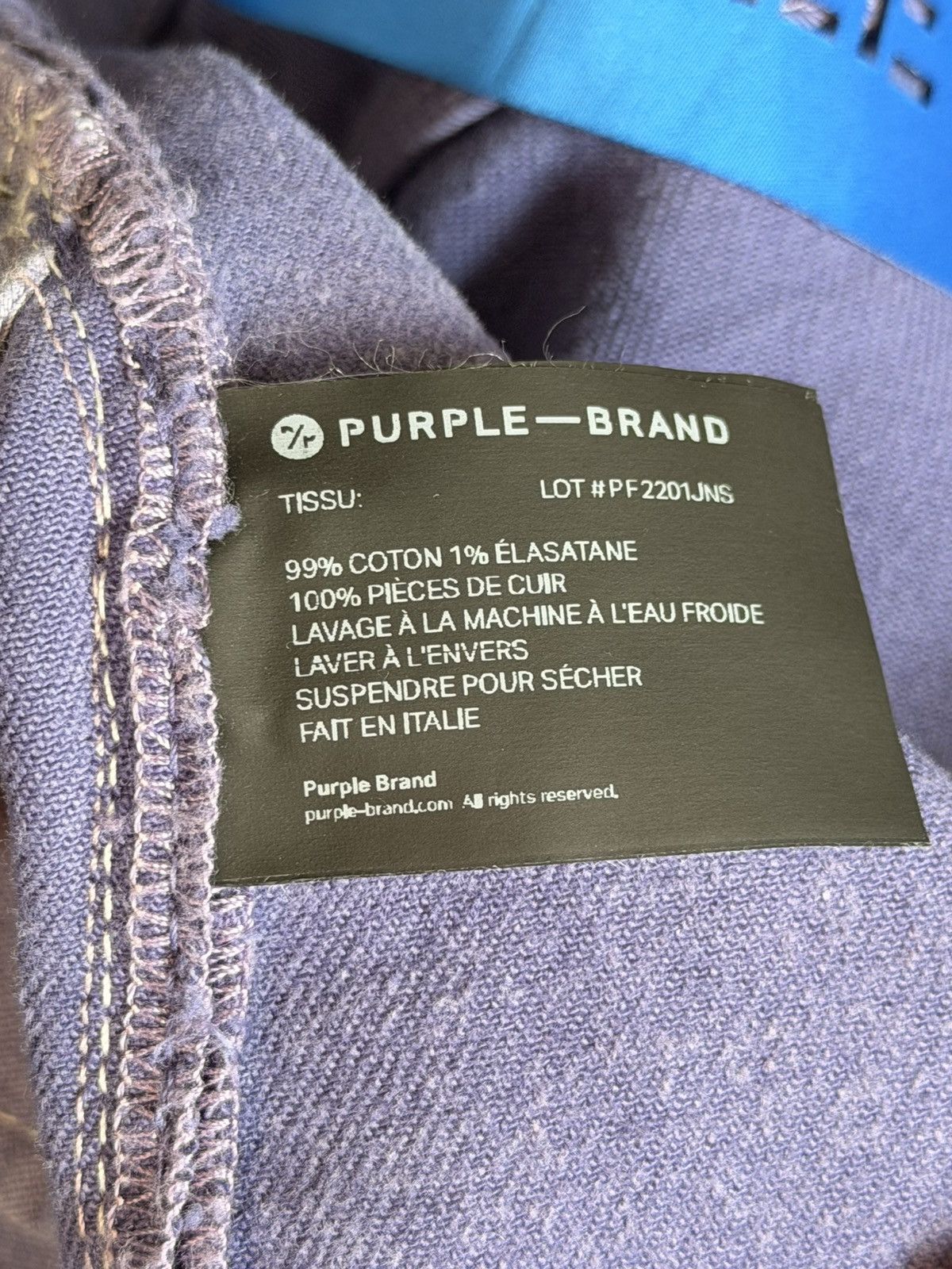Purple Brand Purple Brand Size 32 NWT Distressed Paint made in Italy Size US 32 / EU 48 - 9 Thumbnail