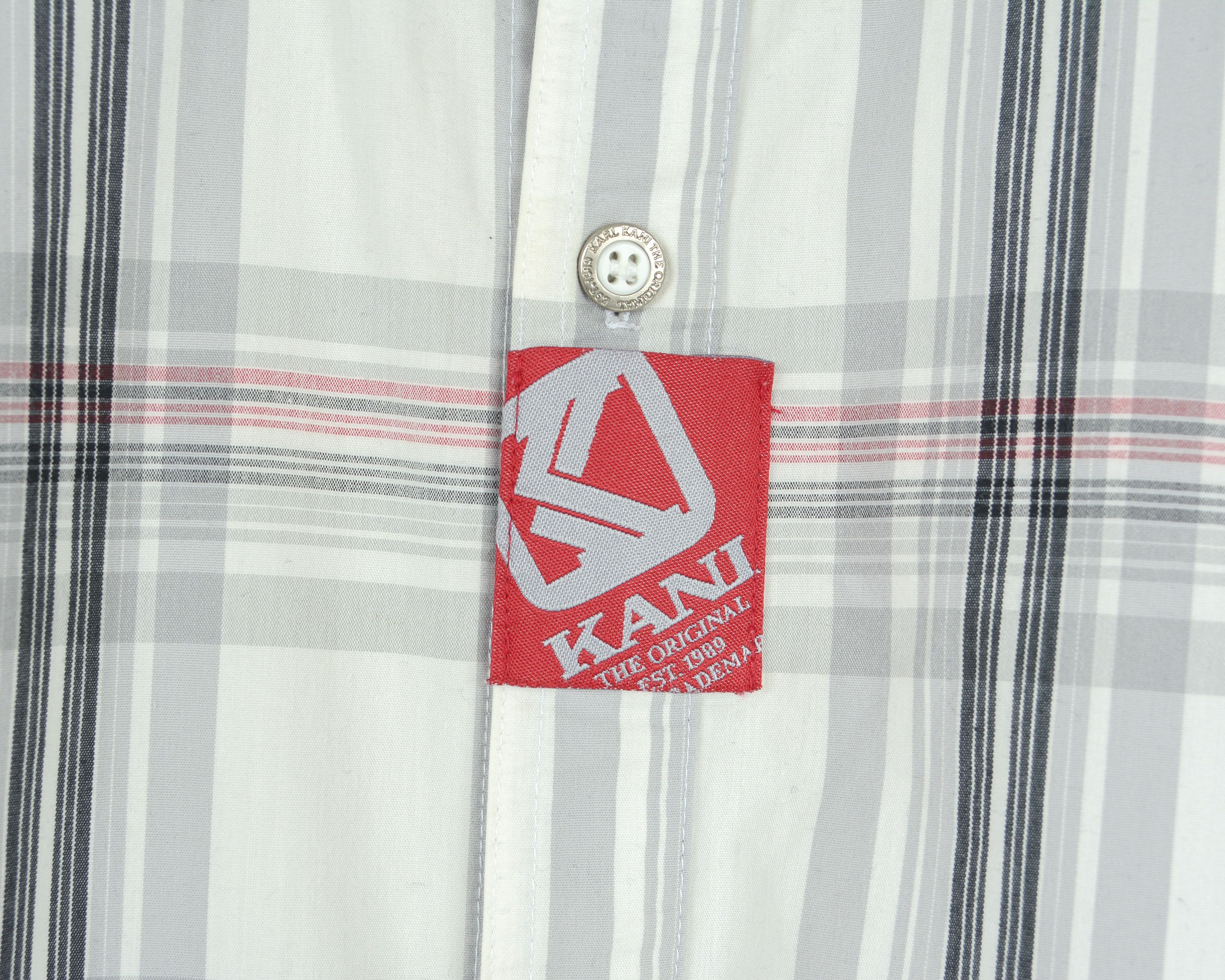 Karl Kani Casual Shirt S Cotton Blend Checked Short Sleeve Button Up Size US S / EU 44-46 / 1 - 3 Thumbnail