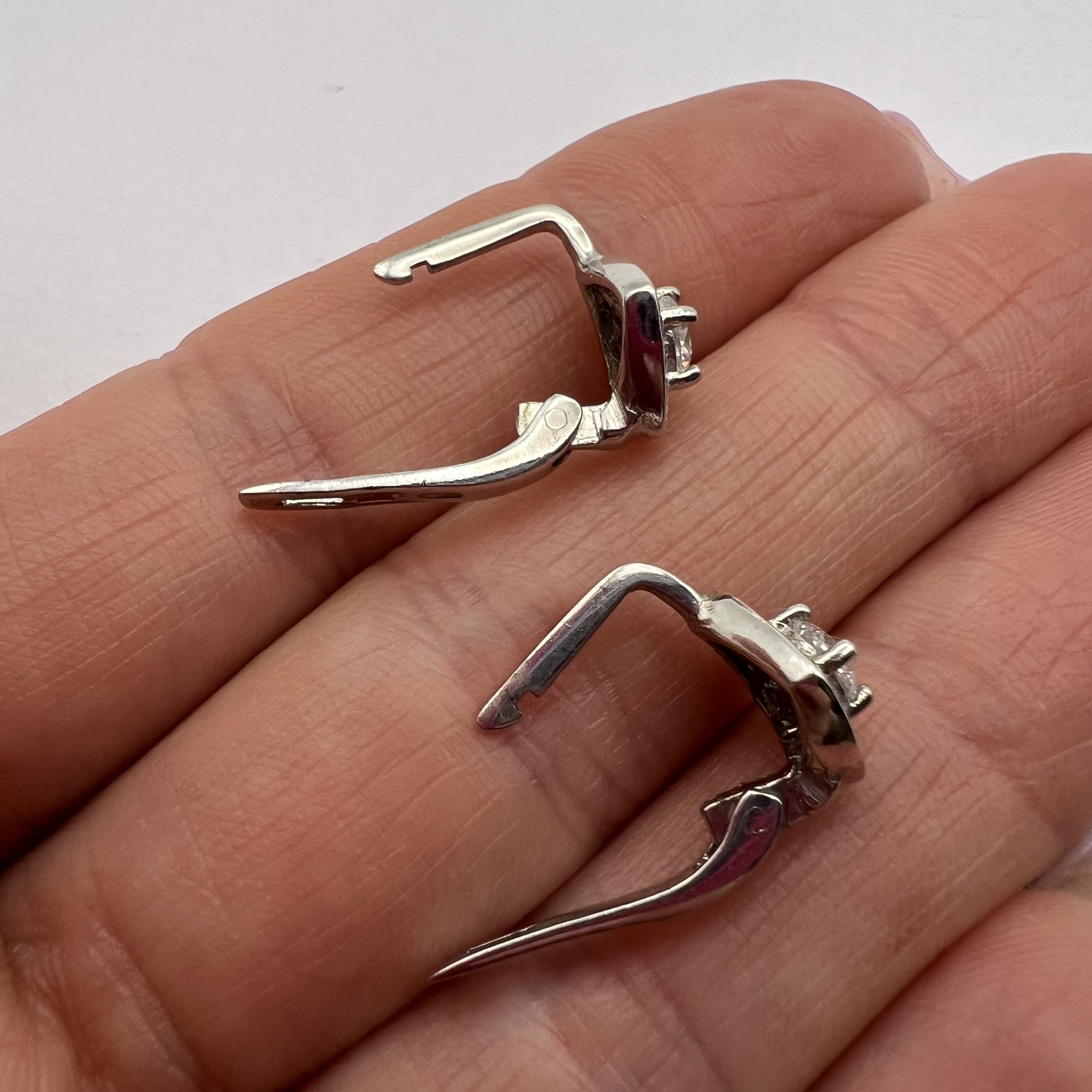 Sterling Silver Vintage Stud Earrings Sterling Silver 925 Jewelry 2.7gr Size ONE SIZE - 3 Thumbnail