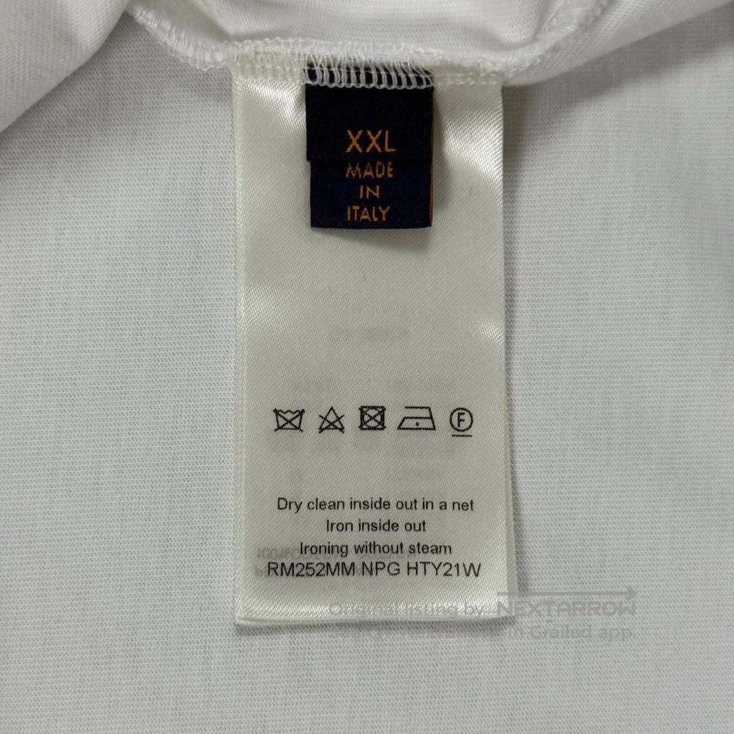 Louis Vuitton LV 25 Embroidered Cursive Slogan Tee. Size US XXL / EU 58 / 5 - 4 Thumbnail