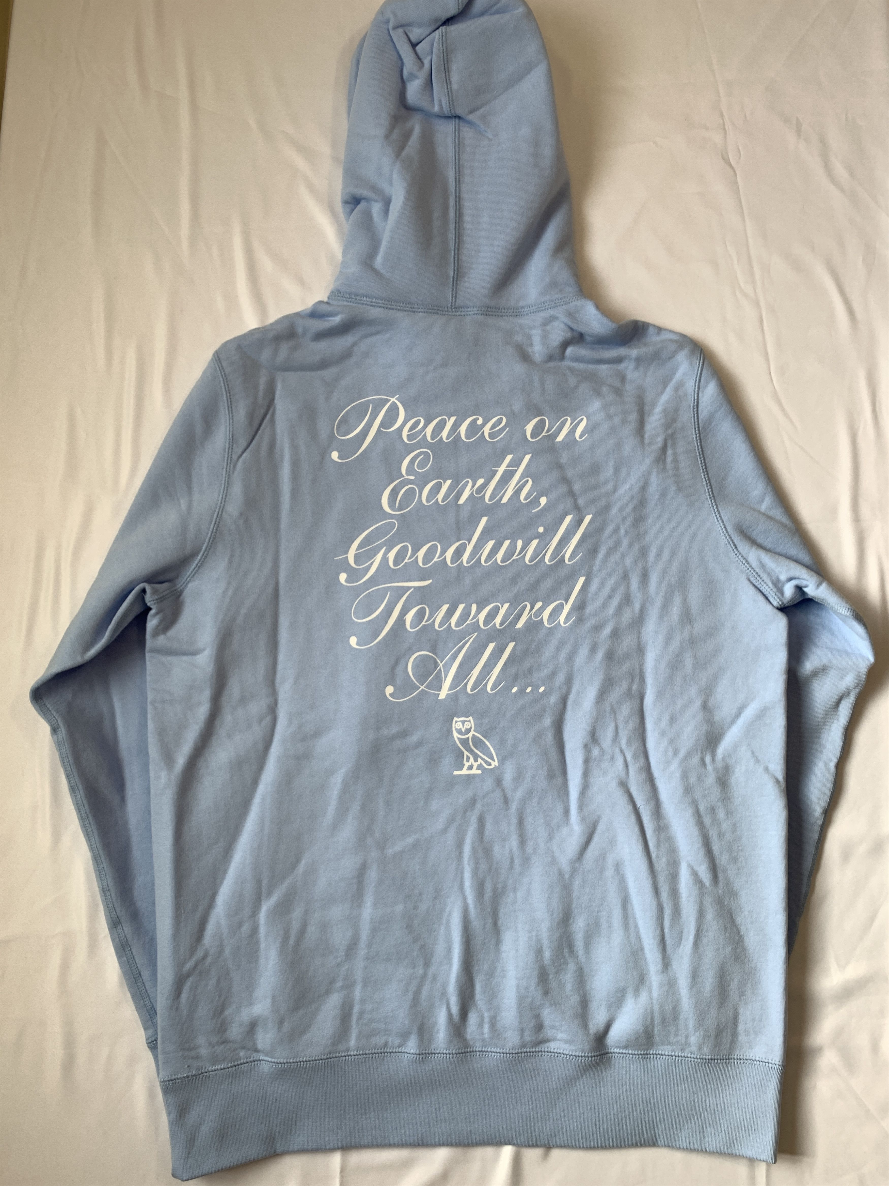 Drake OVO Holiday Santa OG Owl Hoodie Sky Blue Size US XL / EU 56 / 4 - 5 Thumbnail