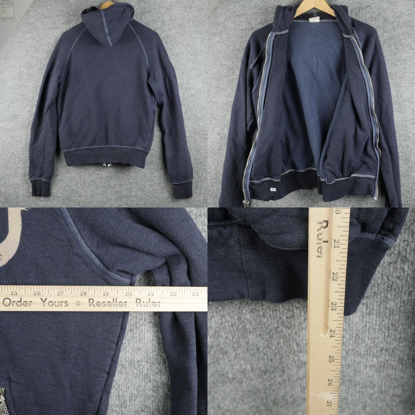 True Religion True Religion Hoodie Mens S Blue Full Zip Fleece Horseshoe Logo Sweatshirt Size US S / EU 44-46 / 1 - 8 Thumbnail
