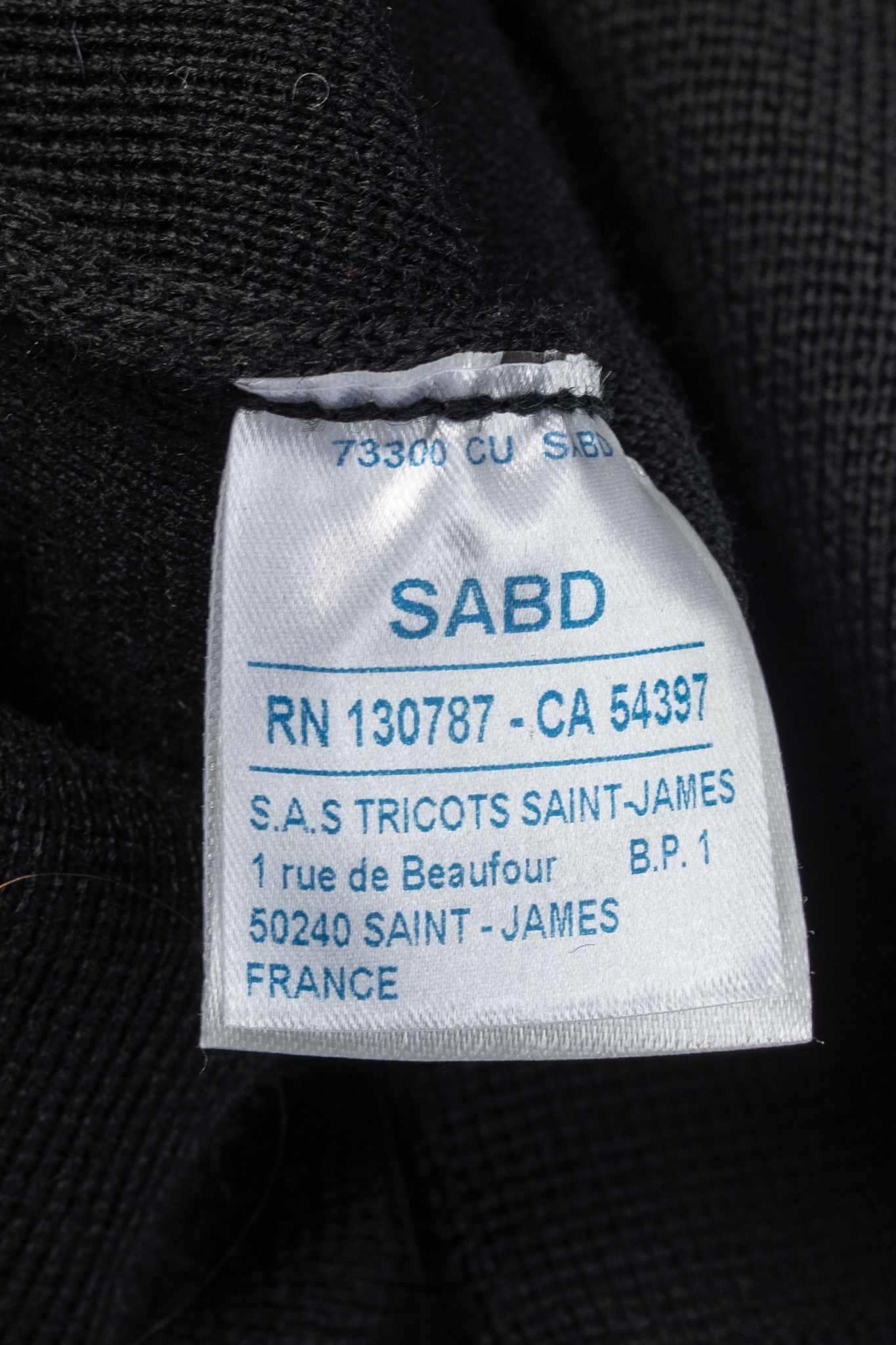 Saint James Saint James Black Wool Collared Cardigan Size L / US 10 / IT 46 - 10 Thumbnail