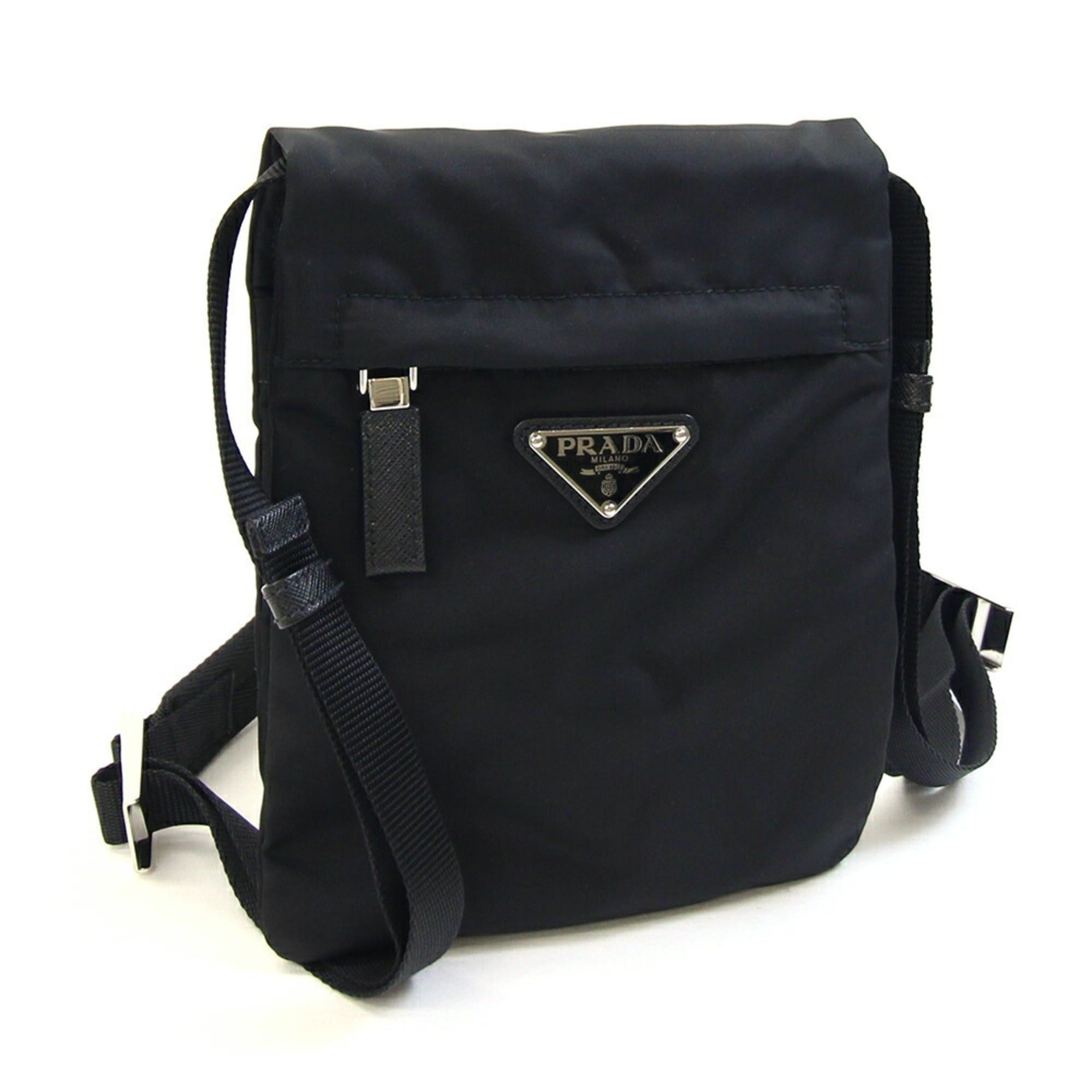 Prada Prada Shoulder Bag 2VH059 Black Nylon Crossbody Pouch for Women and Men PRADA Size ONE SIZE - 1 Thumbnail