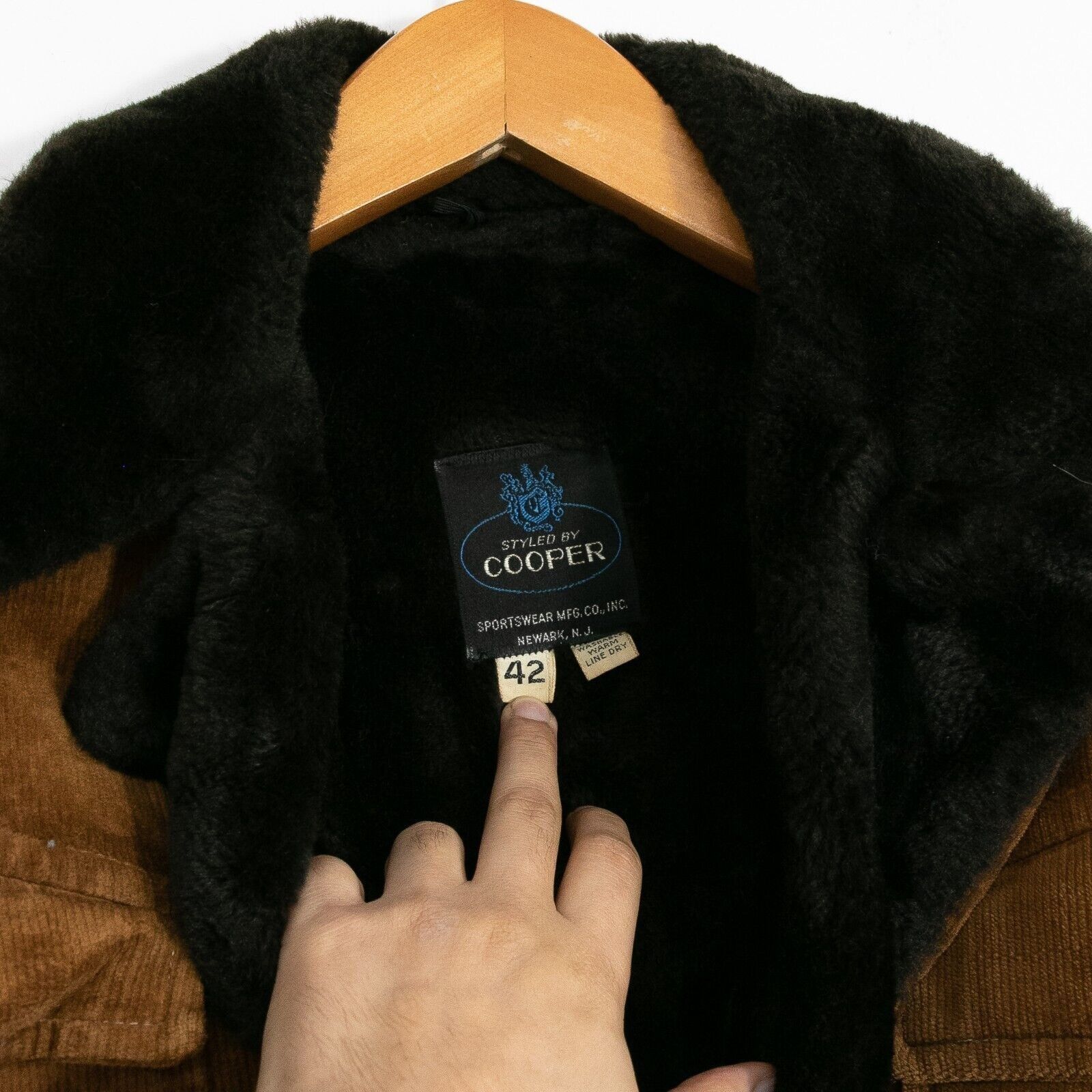 Cooper × Vintage Vintage Cooper Corduroy Rancher Coat Mens 42 Western Retro Size US L / EU 52-54 / 3 - 3 Thumbnail