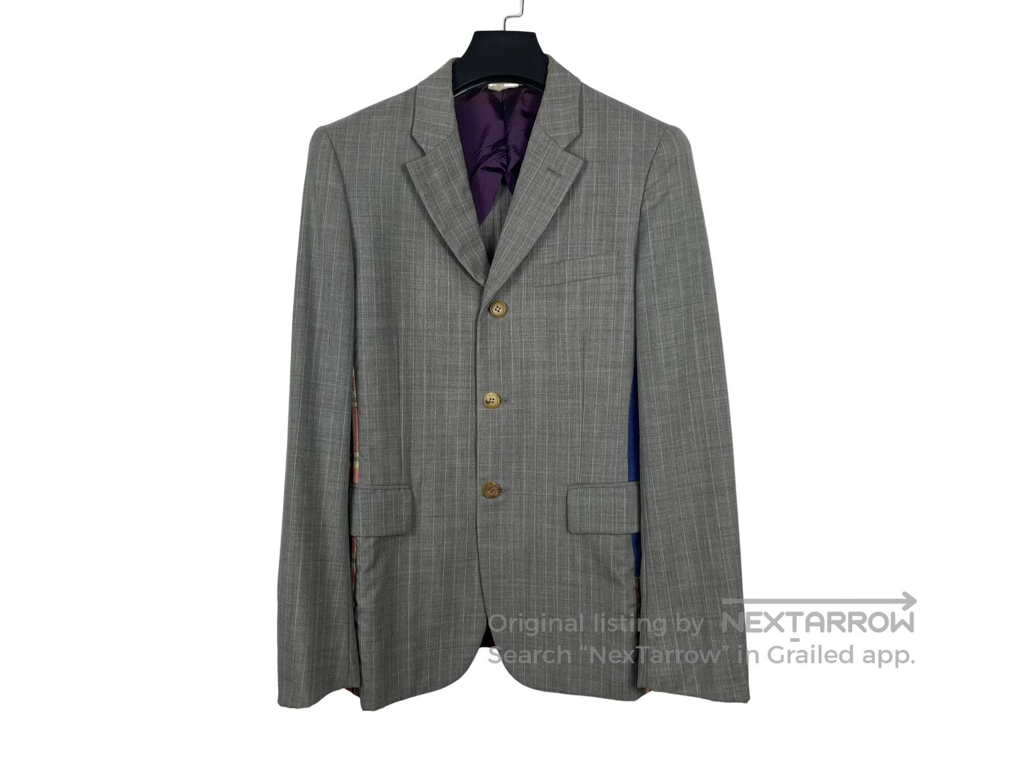 Comme des Garcons Comme Des Garcons Main Line Plaid Striped Patchwork Suit Size US S / EU 44-46 / 1 - 1 Thumbnail