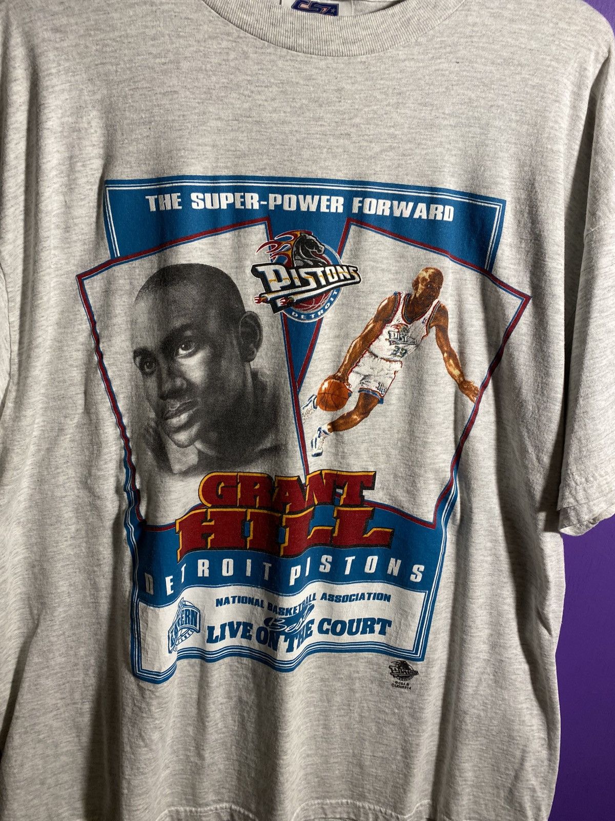 NBA Vintage 90s Detroit Pistons grant hill player tee Size US XL / EU 56 / 4 - 3 Thumbnail