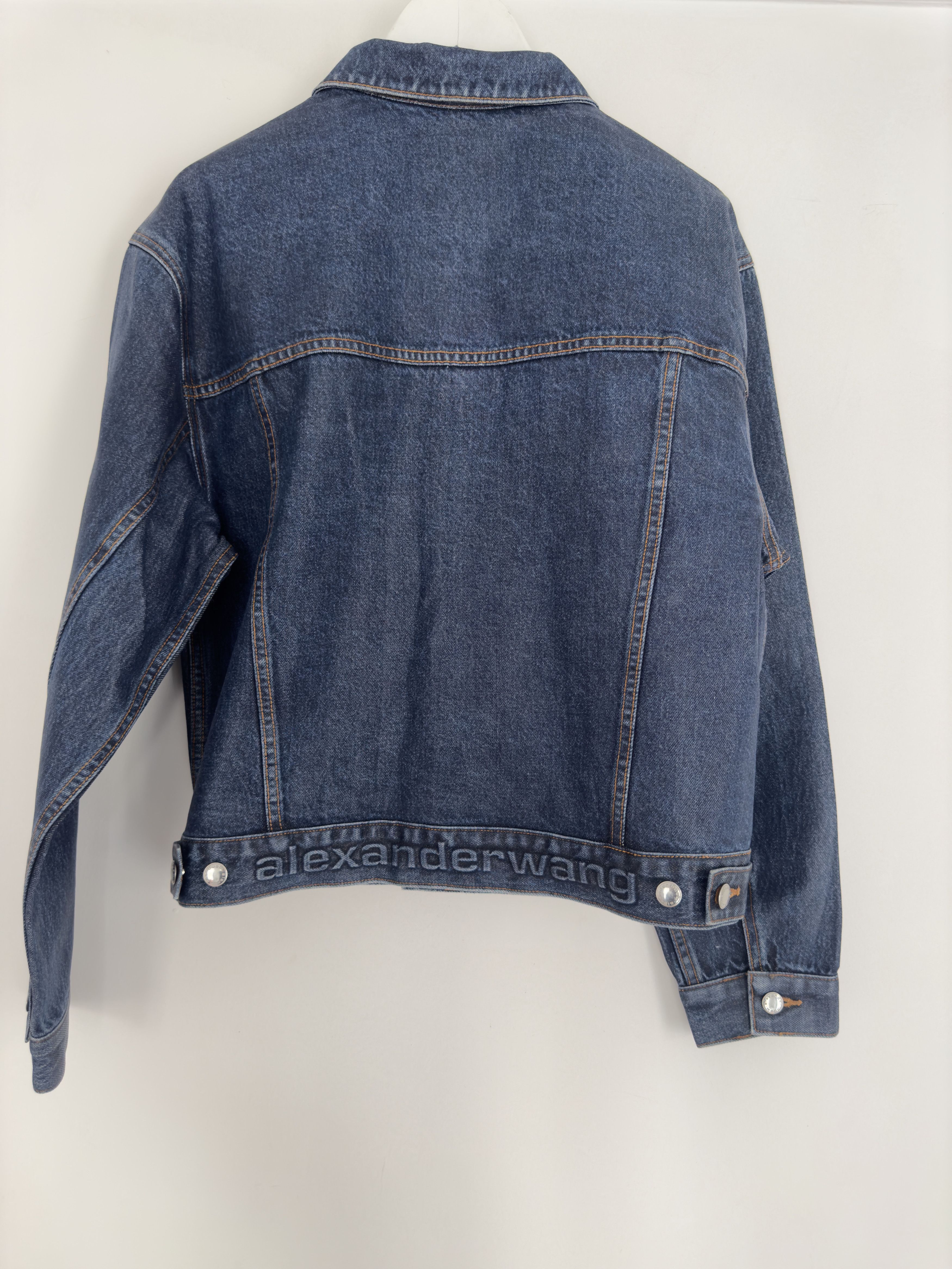 Alexander Wang Alexander Wang Denim Trucker Coated Jacket Size S / US 4 / IT 40 - 5 Thumbnail