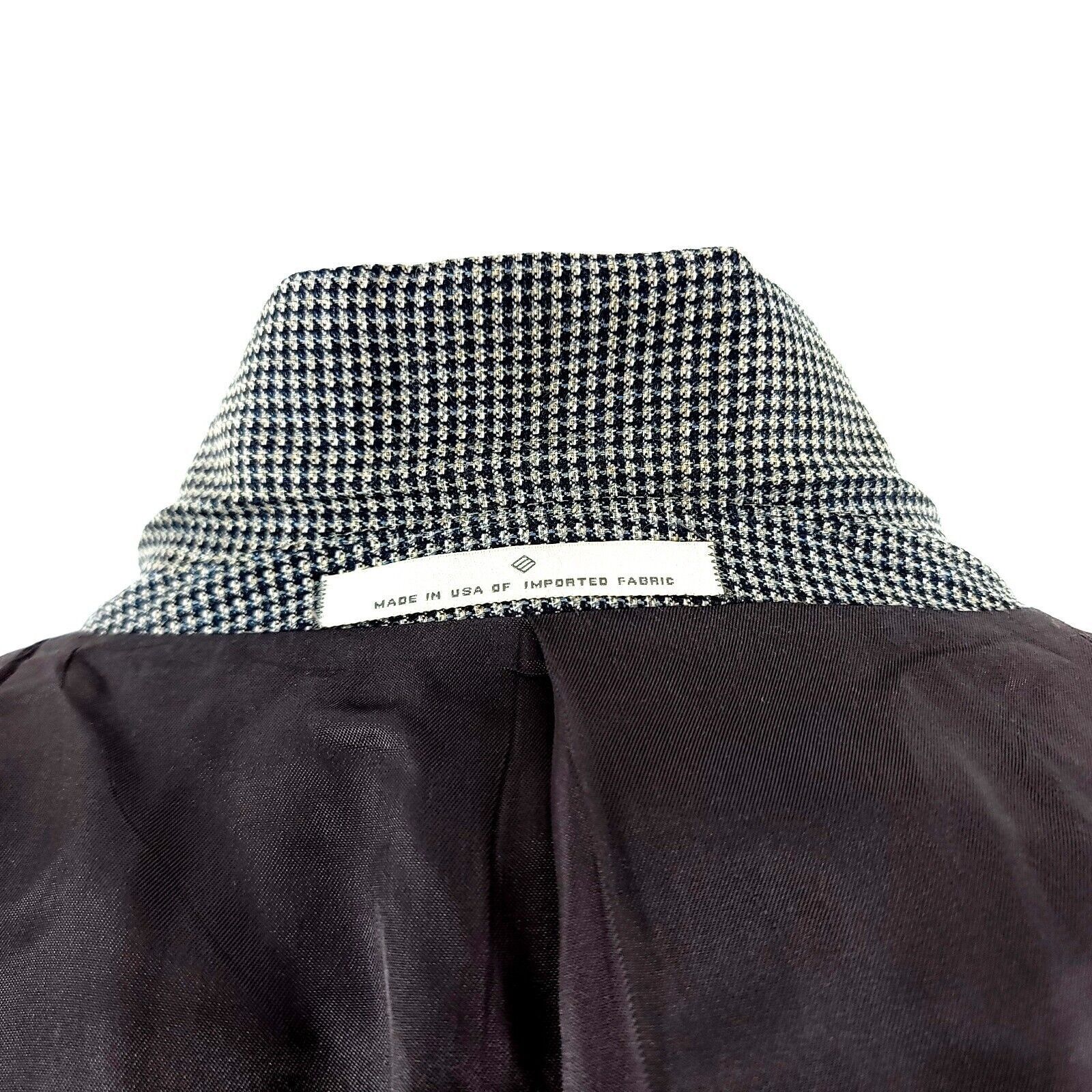 Joseph Abboud Joseph Abboud Textured Silk Wool 2 Button Sport Coat 40R Or Size 40R - 11 Thumbnail