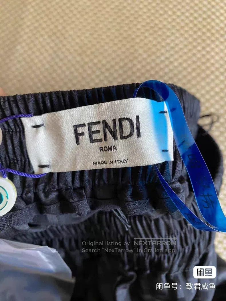 Fendi Fendi Double F Logo Mulberry Silk Short Pants Size 24" / US 00 / IT 34 - 4 Thumbnail