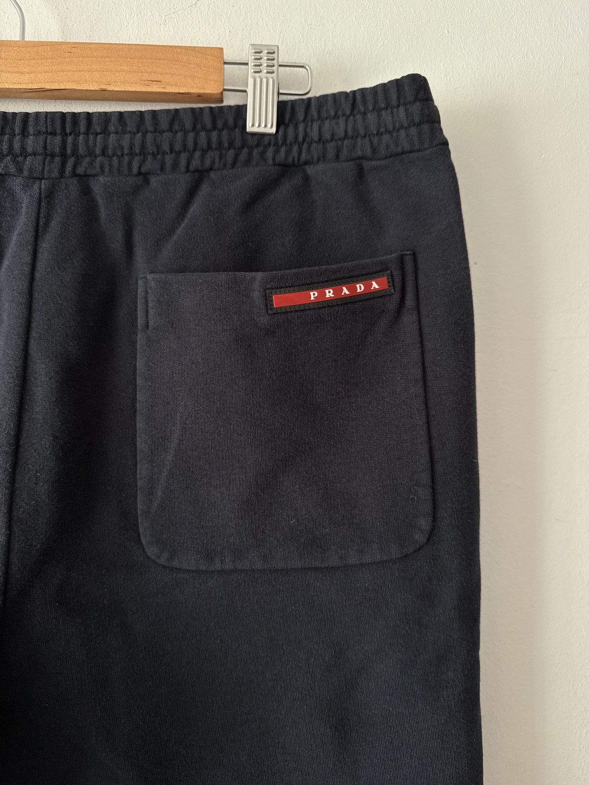 Prada 🔥🔥 Prada Red Tab Navy Cotton Sweatpants Size US 36 / EU 52 - 4 Thumbnail