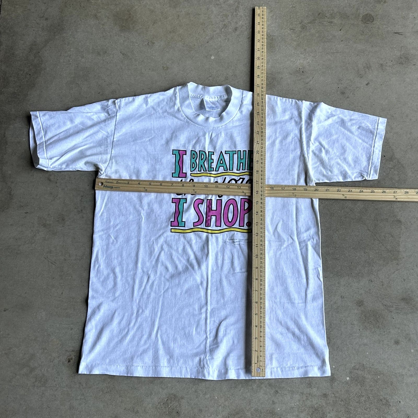 Vintage Vintage 90s Shopping T-Shirt Large Size US L / EU 52-54 / 3 - 4 Thumbnail