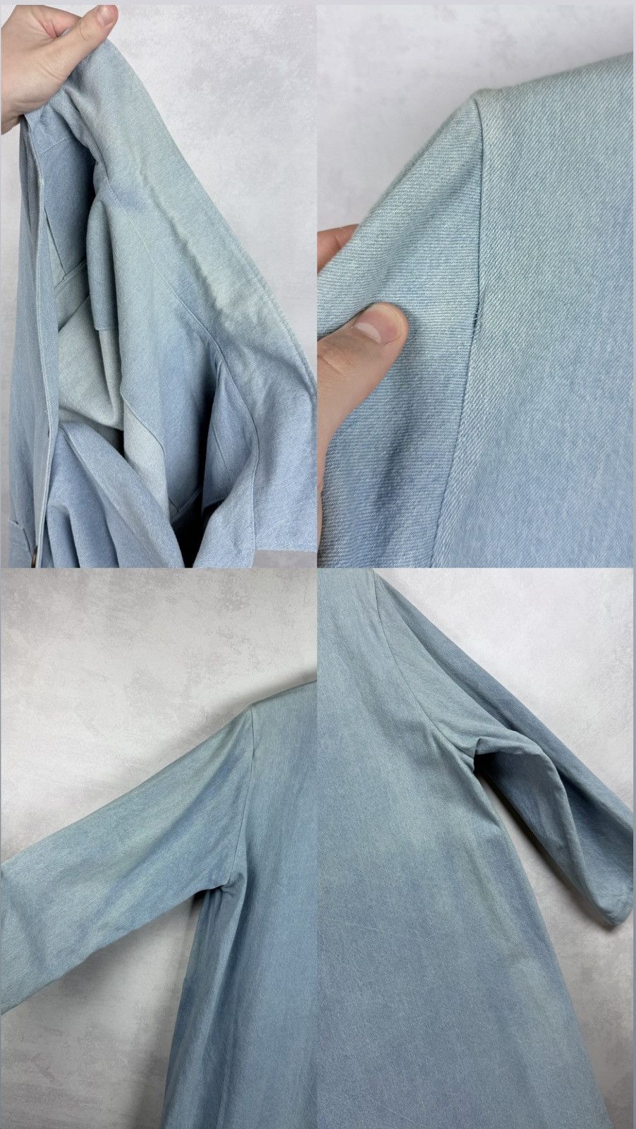 Bless BLESS Service N°51 Denim Summer Work Coat Size L Size US L / EU 52-54 / 3 - 20 Thumbnail