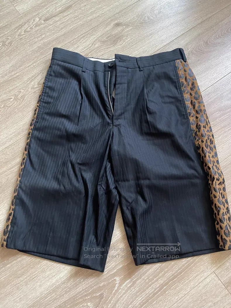 Comme des Garcons Comme Des Garcons size S Leopard Print Patchwork Shorts Size US 27 - 1 Thumbnail
