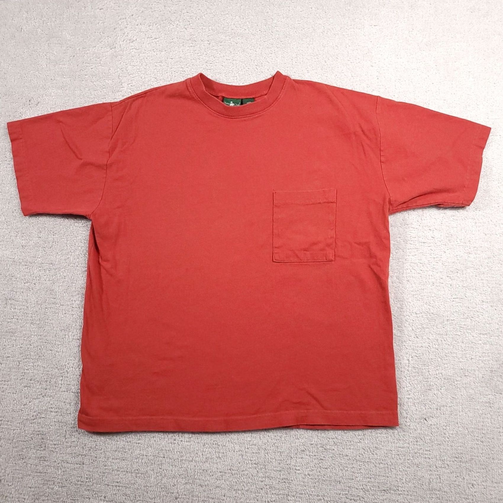 Vintage VINTAGE Hunt Club Shirt Mens XL Orange Pocket Tee Short Sleeve Crewneck Made In USA Size US XL / EU 56 / 4 - 2 Thumbnail