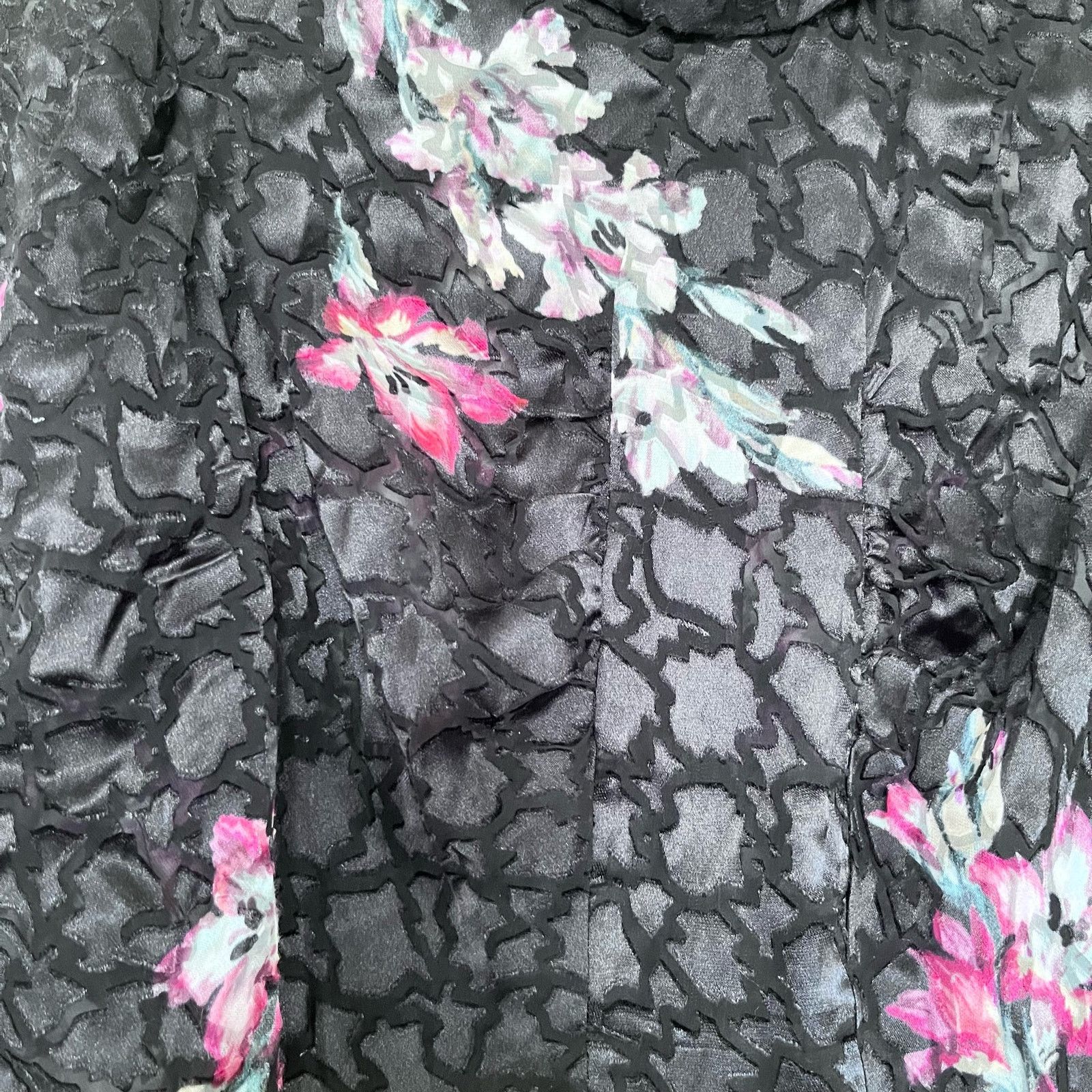 Rebecca Taylor REBECCA TAYLOR Noha Puff Sleeve Floral Midi Dress Size M / US 6-8 / IT 42-44 - 6 Thumbnail
