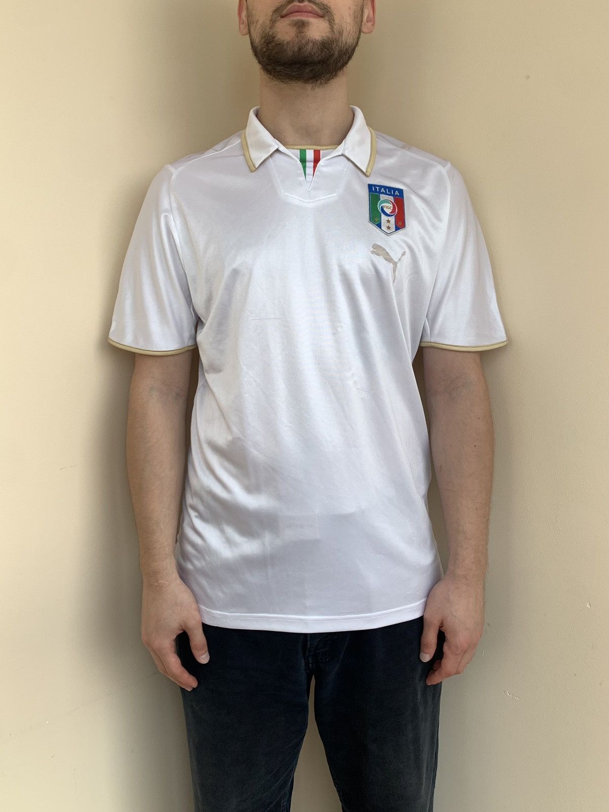 Puma Italy Away Football Jersey Puma 2008/2009 Vintage 2000s Size US M / EU 48-50 / 2 - 3 Thumbnail