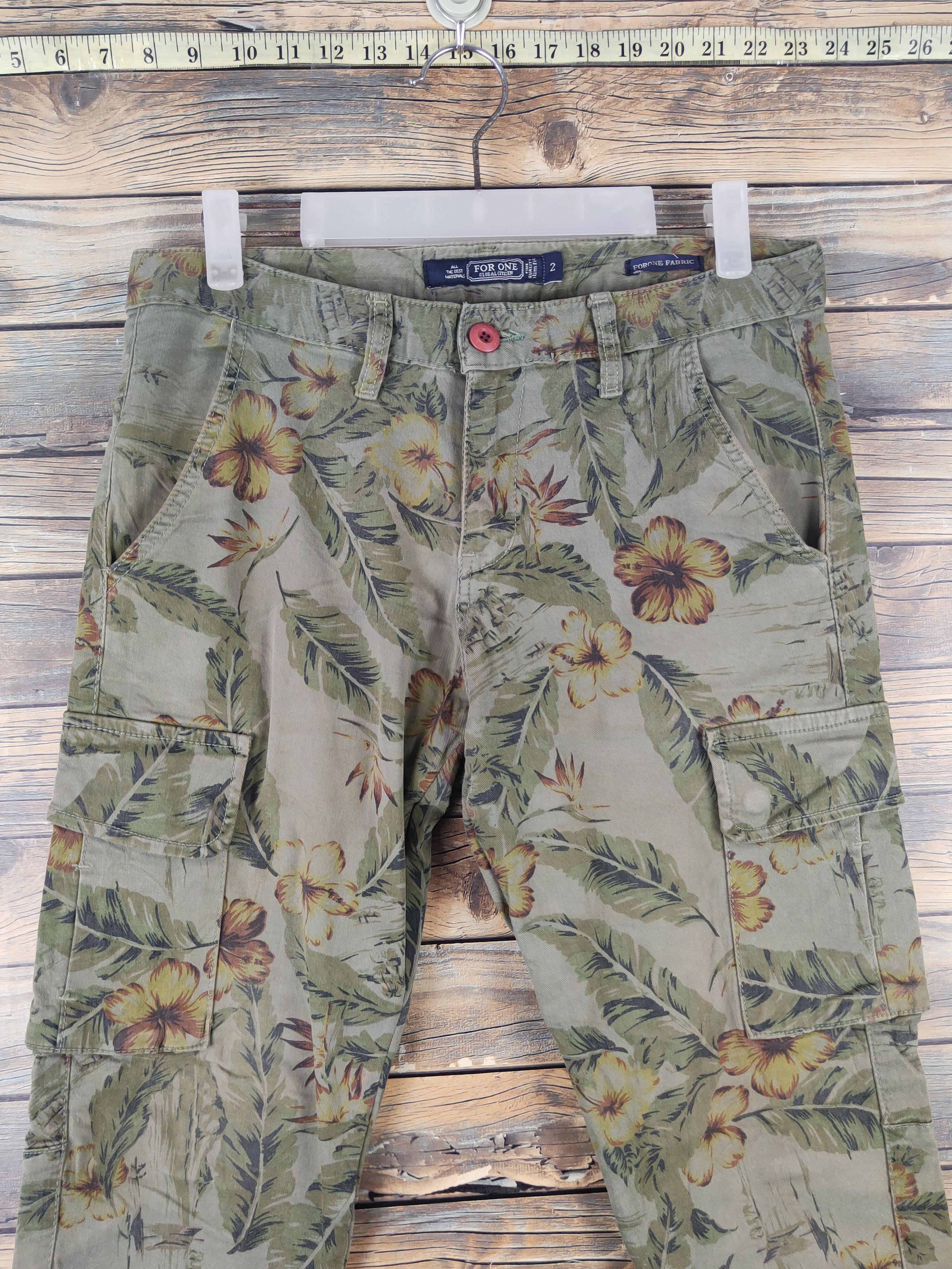 Japanese Brand DLL For One Olive Multipocket Tactical Cargo Pants #1498 Size 30" / US 8 / IT 44 - 2 Thumbnail