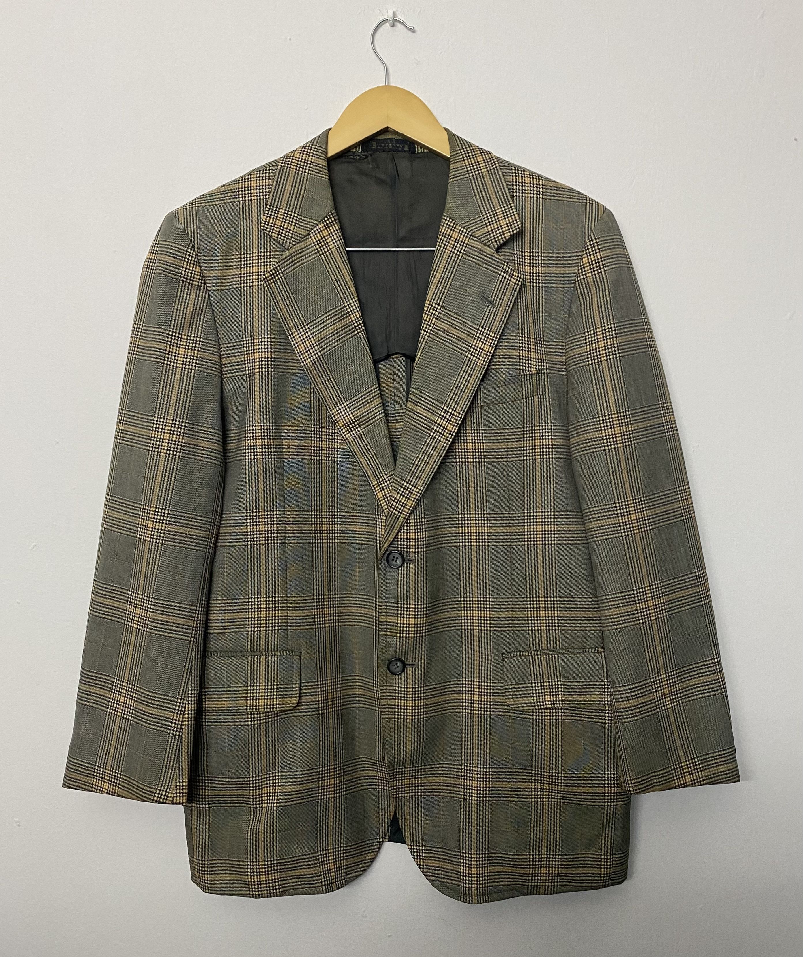 Burberry Prorsum Vintage 80s Burberrys Japan Sanyo Shokai Check Plaid Blazer Size US M / EU 48-50 / 2 - 1 Thumbnail