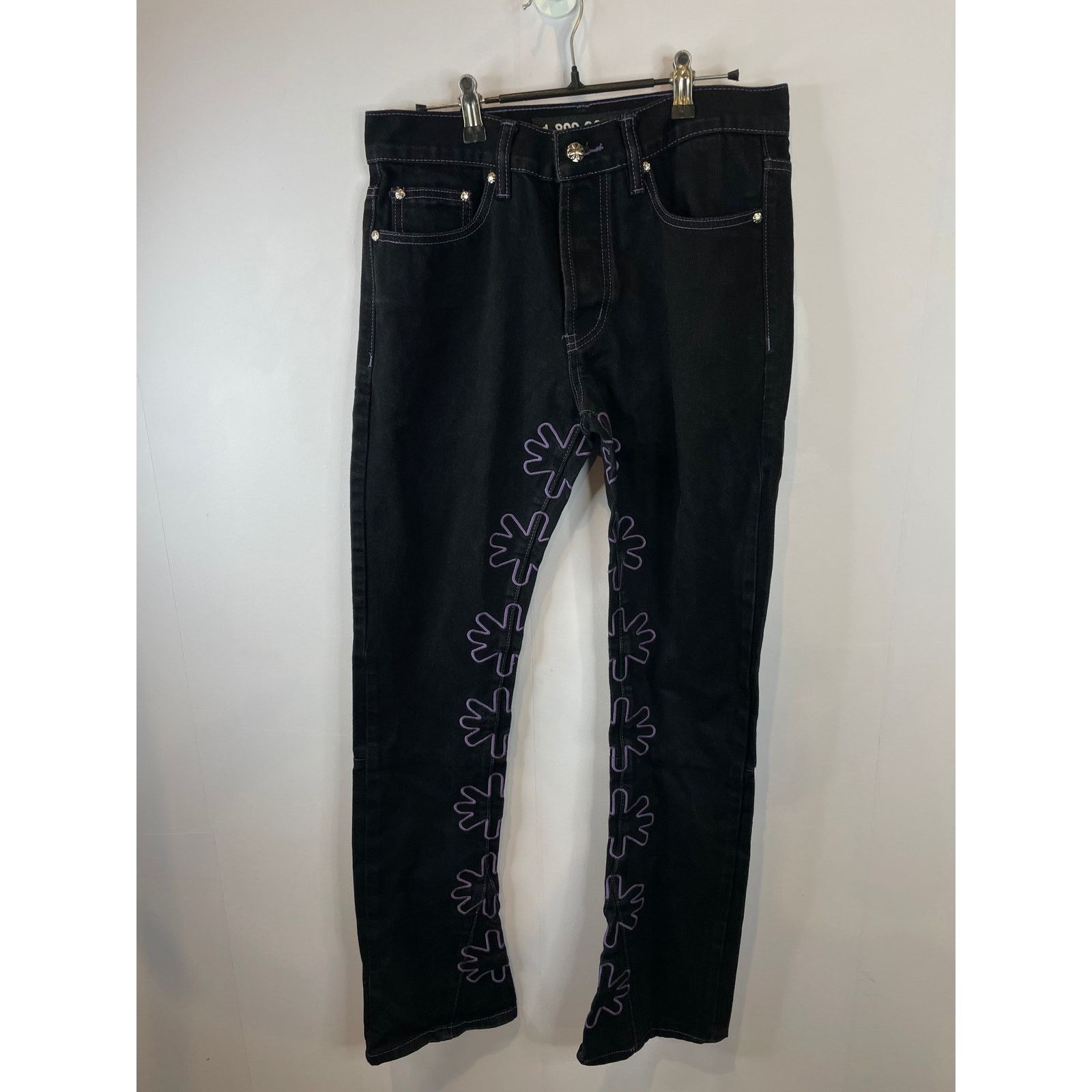 Other LOSTSHDWS Black & Purple Jeans Size US 30 / EU 46 - 1 Thumbnail