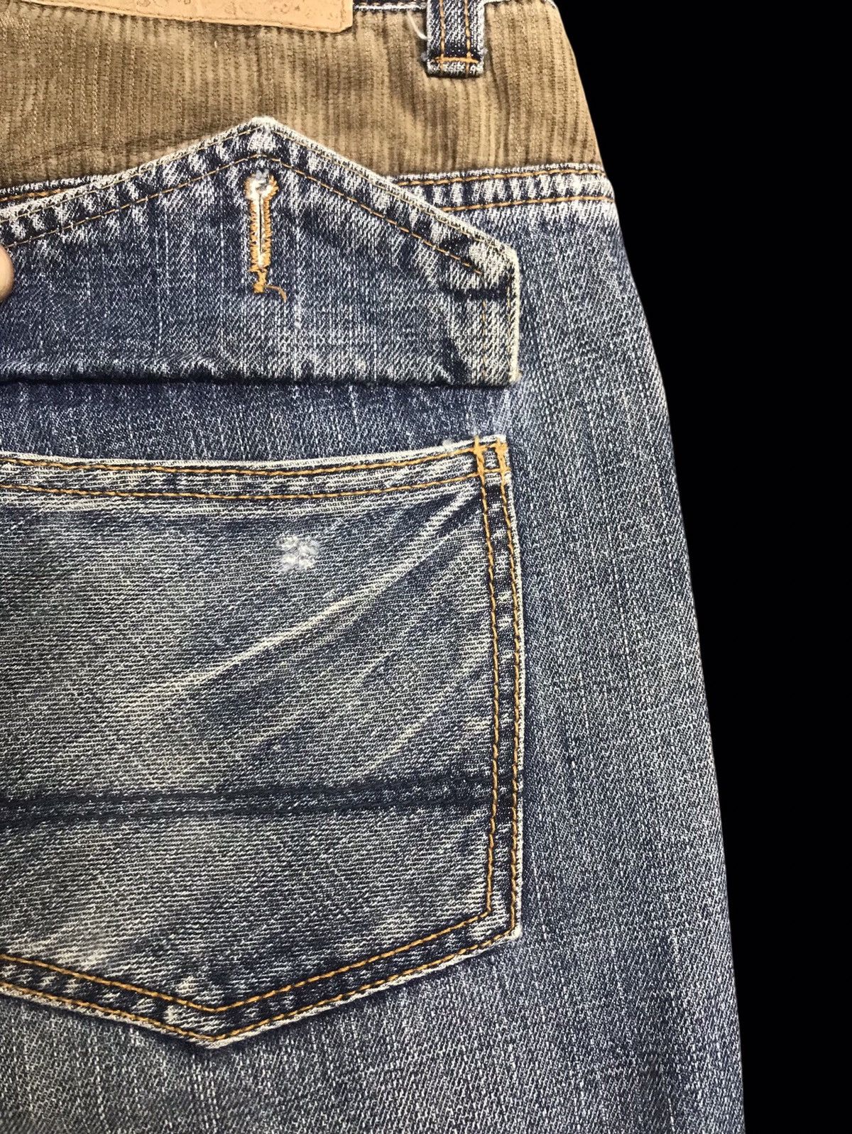 Japanese Brand 💥DENIM ART💥SACRIFICE Japan Destroyed Patchwork Denim F156 Size US 34 / EU 50 - 18 Thumbnail