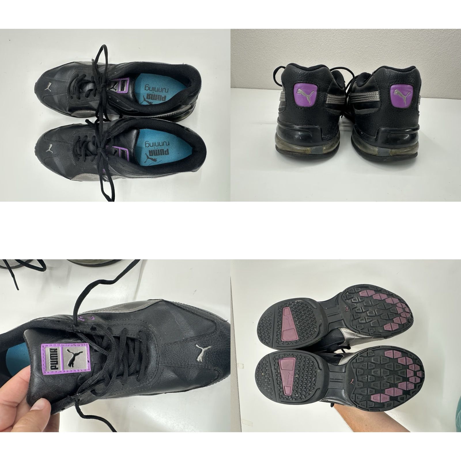 Puma PUMA Turin 2 Womens Sneakers Size 10.5 Black Purple Sports Running Lifestyle Shoes Size US 11 / IT 41 - 8 Thumbnail