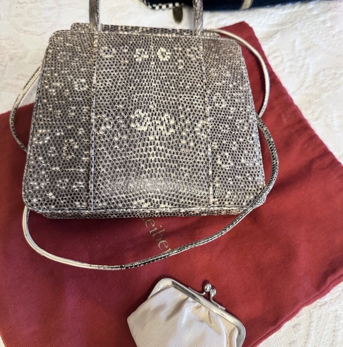 Judith Leiber Judith Leiber Lizard Shoulder Bag in Brown Lizard Size ONE SIZE - 5 Thumbnail