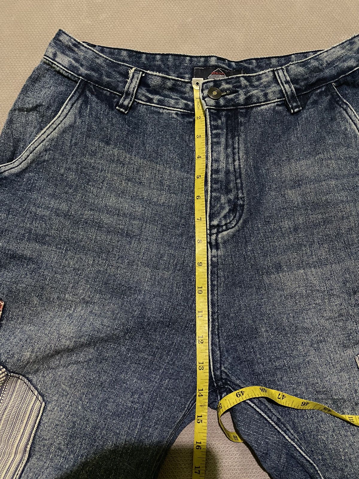 Hysteric Glamour × Japanese Brand Y2k Reknat “Visvim style” patchwork baggy jeans Size US 33 - 13 Thumbnail