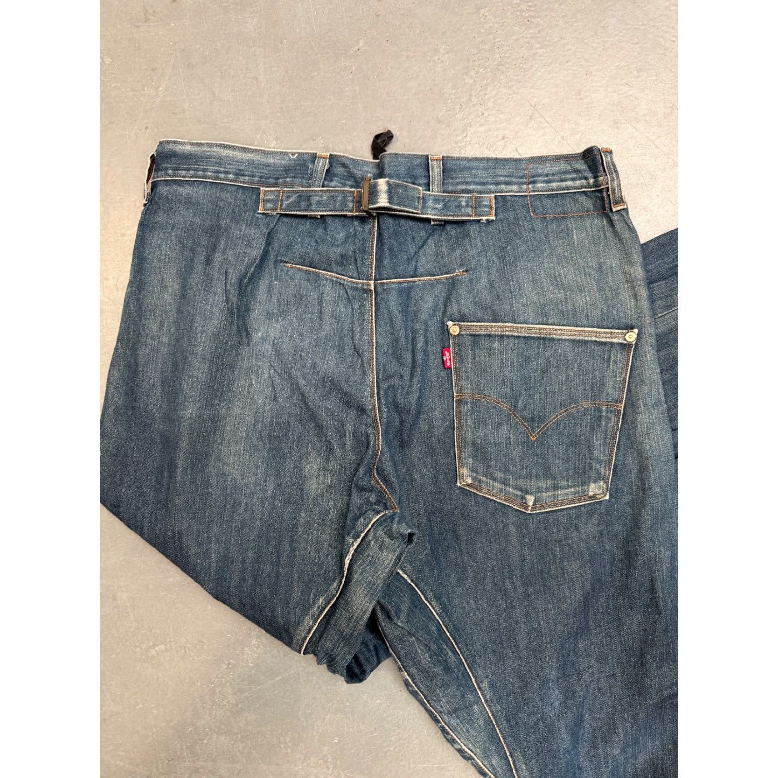 Levi's VINTAGE Levi’s Engineered Jeans - Jeans - Men - W36 L34 - Blue - Twisted - 90s - Dark Blue Wash - Regular Size US 36 / EU 52 - 4 Thumbnail