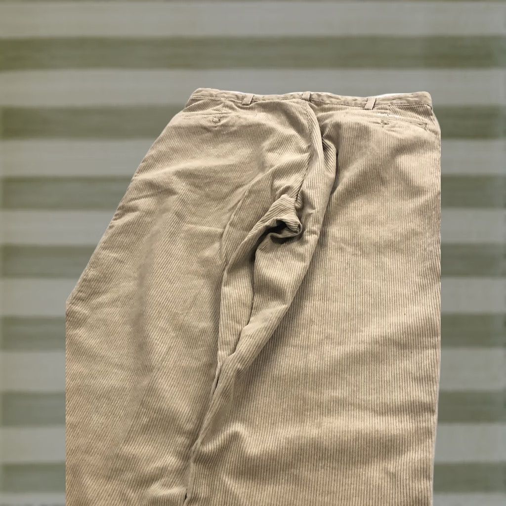 Polo Ralph Lauren VINTAGE 90s Polo Ralph Lauren Mens Pants Brown 35x31.5 Wide Wale Corduroy EUC Size US S / EU 44-46 / 1 - 1 Thumbnail