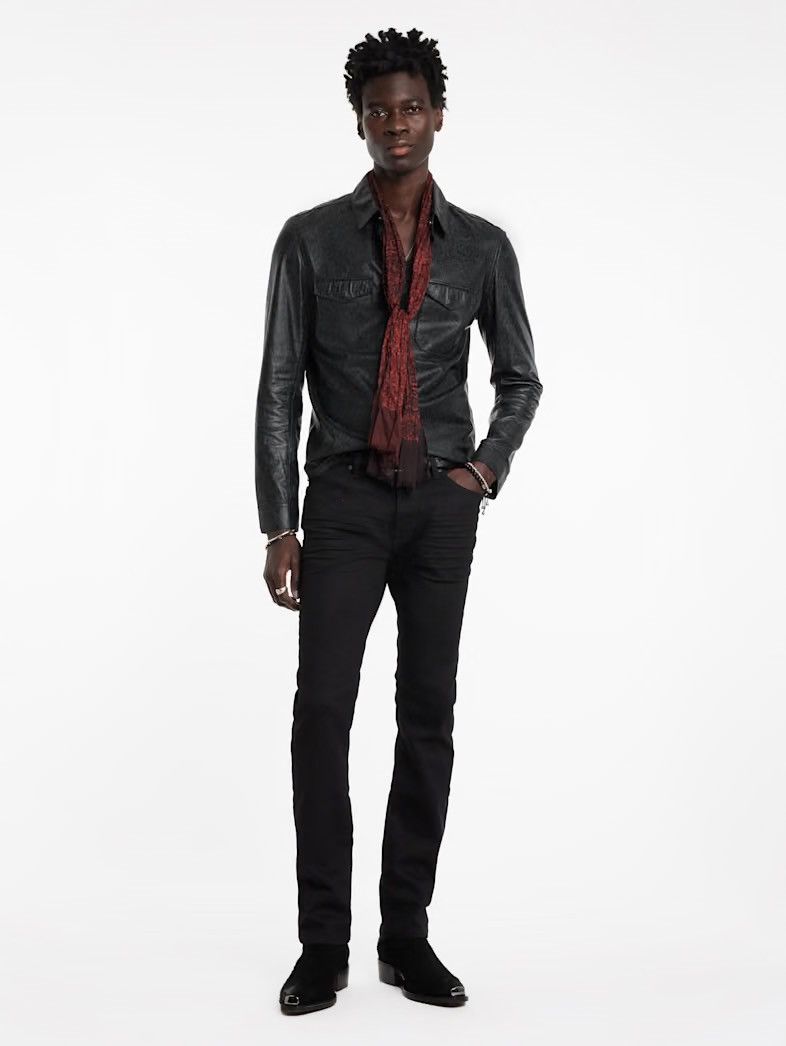 John Varvatos Travis leather shirt jacket EU 52 USA 42 Size US L / EU 52-54 / 3 - 4 Thumbnail