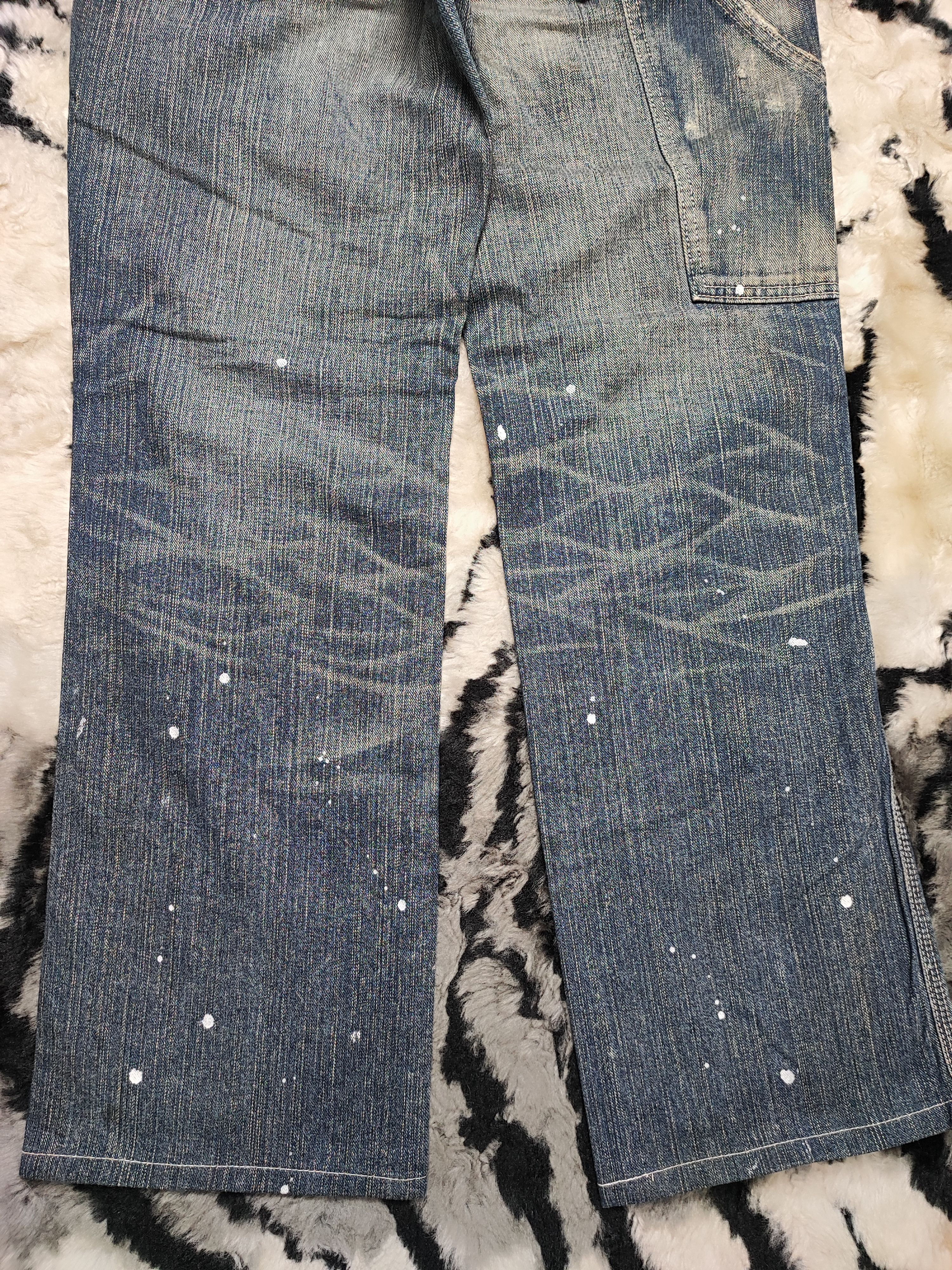 Edwin Deadstock Edwin 503 Blue Trip Work Paint Splatter Size US 29 - 11 Thumbnail