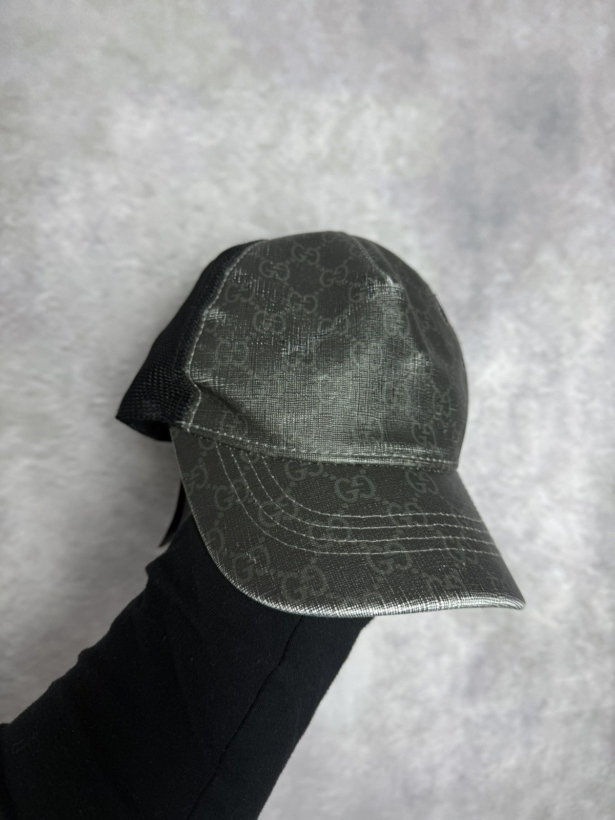 Gucci Gucci monogram GG hat cap grey Size ONE SIZE - 1 Thumbnail