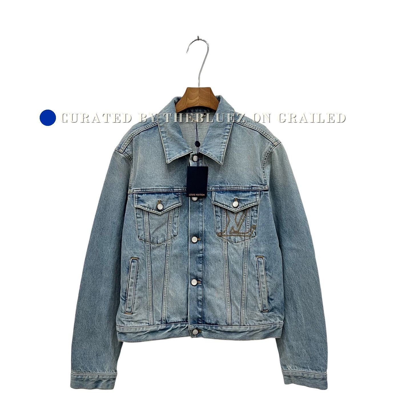 Louis Vuitton Louis Vuitton Large Logo Denim Jacket Size US M / EU 48-50 / 2 - 1 Thumbnail