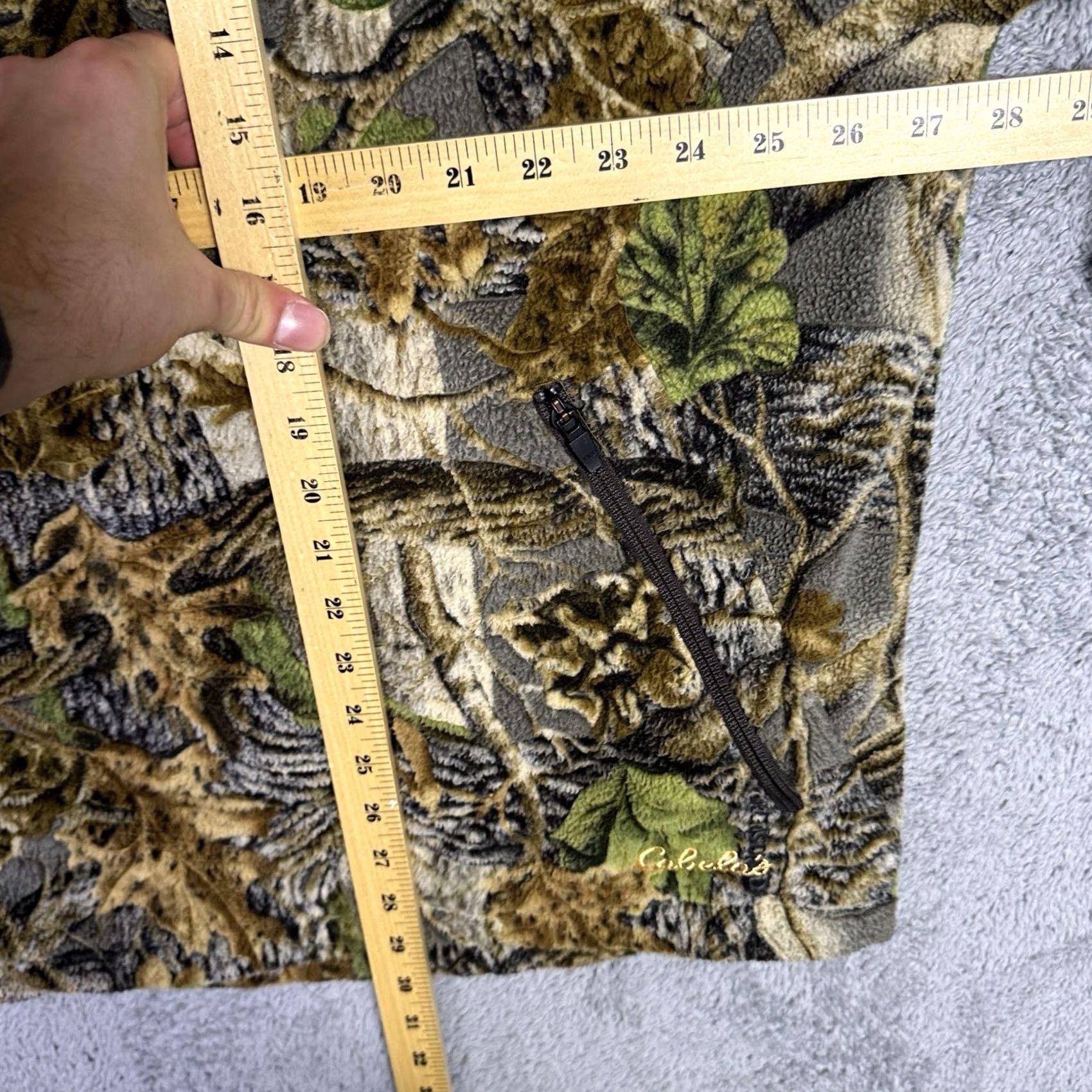 Vintage VINTAGE Cabelas Wind Shear Jacket Mens XL Hunt 1/2 Zip Berber Seclusion 3D Camouflage Size US XL / EU 56 / 4 - 6 Thumbnail