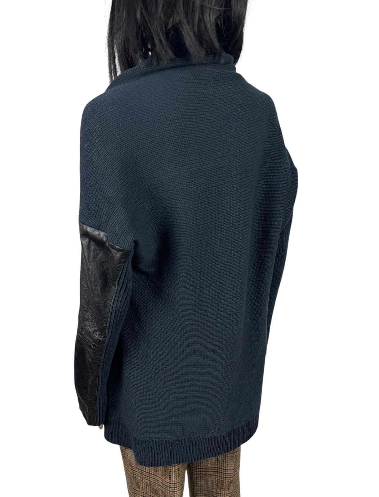 Maje Maje Knit Cardigan Leather Sleeves size 3 Size M / US 6-8 / IT 42-44 - 6 Thumbnail