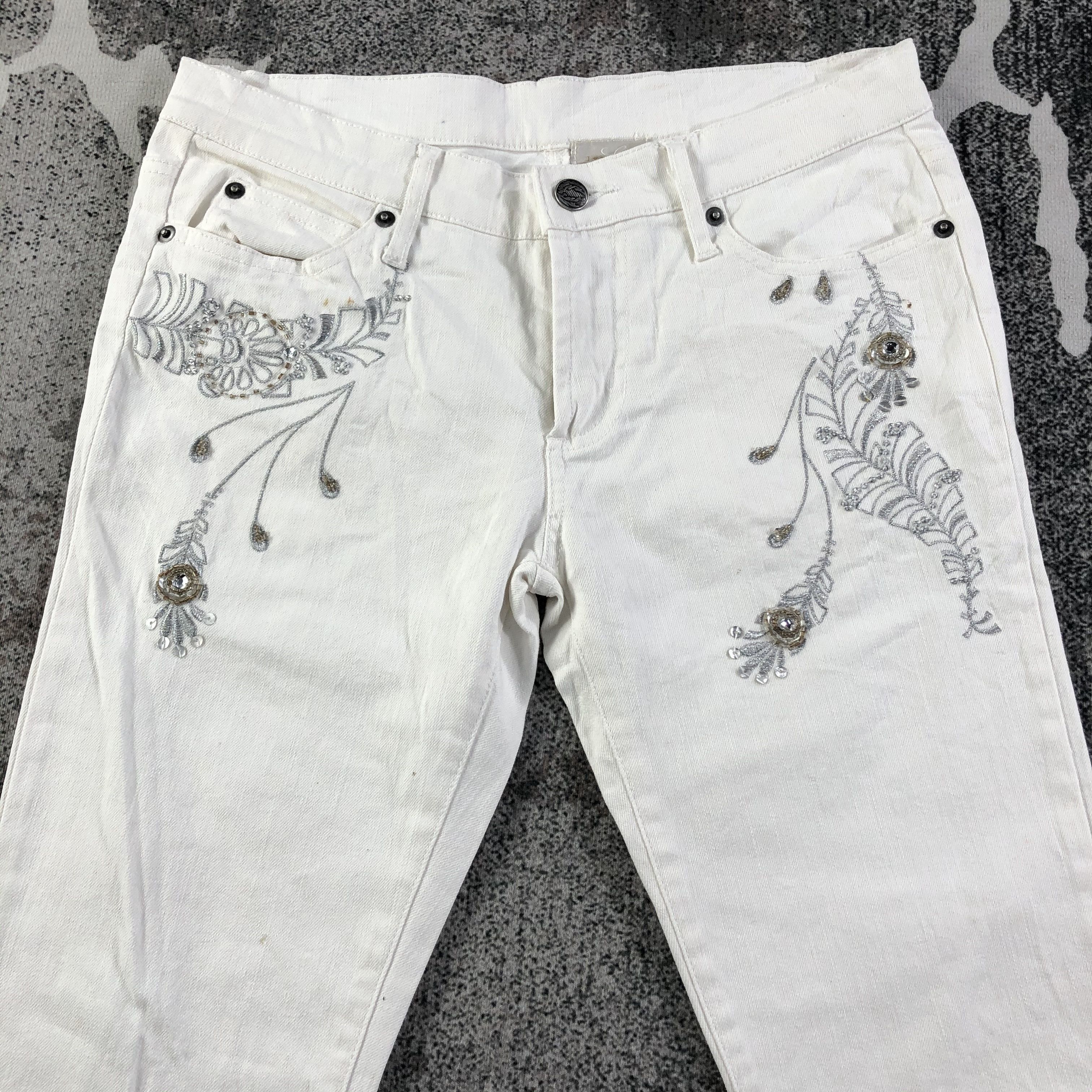 Japanese Brand Emma James Jeans Flora Flare Denim KJ1546 Size 29" - 3 Thumbnail