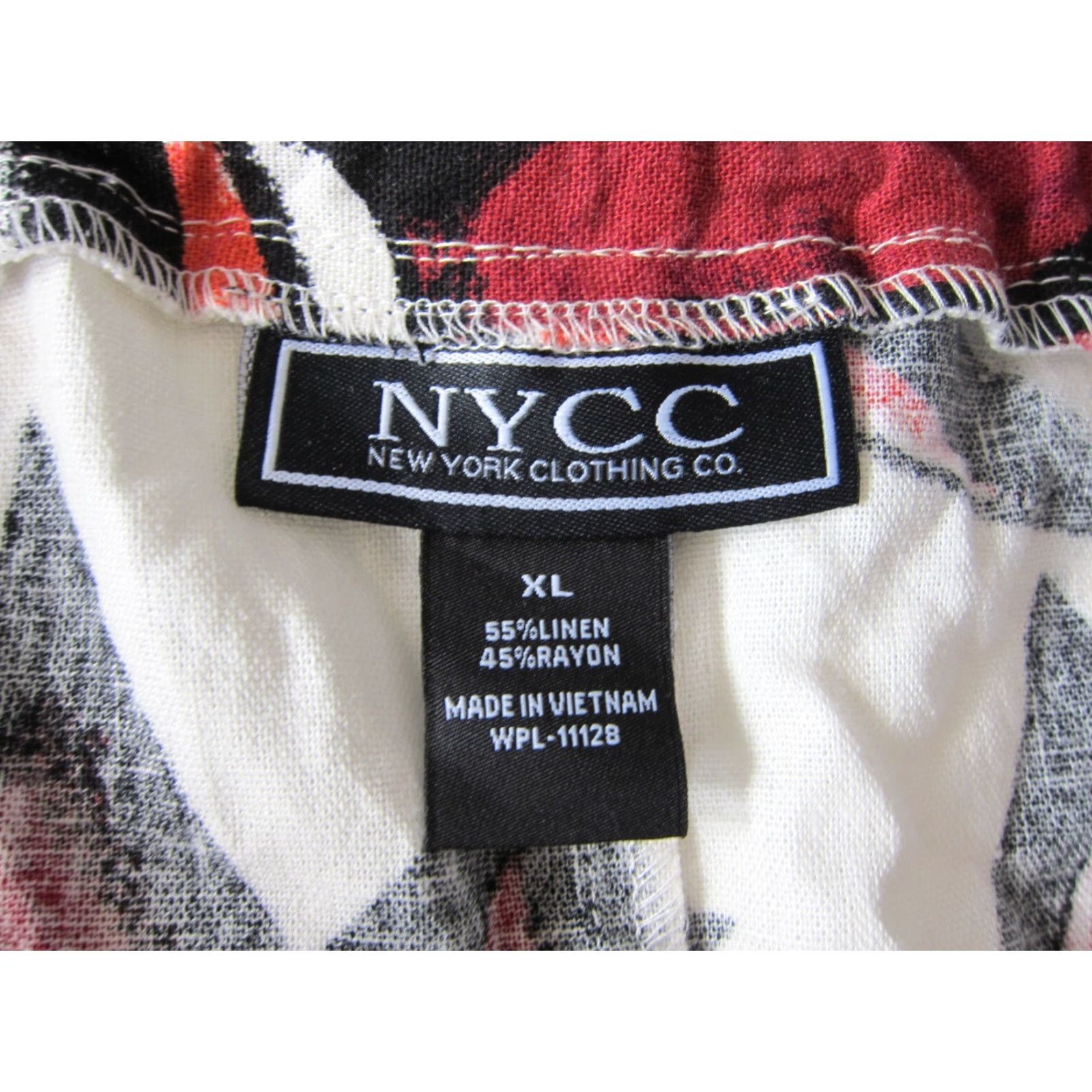 Vintage VINTAGE NYCC New York Clothing Co. Linen Rayon Floral Button Down A-Line Skirt XL Size 40" / US 18 - 5 Thumbnail