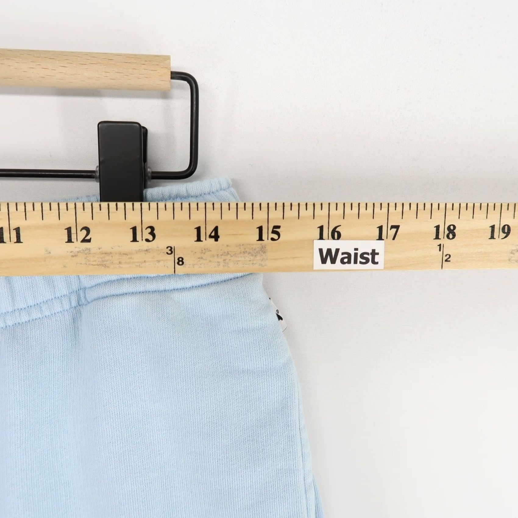 Vintage Martin Asbjørn Sweatpants Mens S Light Blue Cotton Blend Terry Pockets Drawstring Elastic Waist Jogger Busy 29in Inseam Size US 29 - 4 Thumbnail
