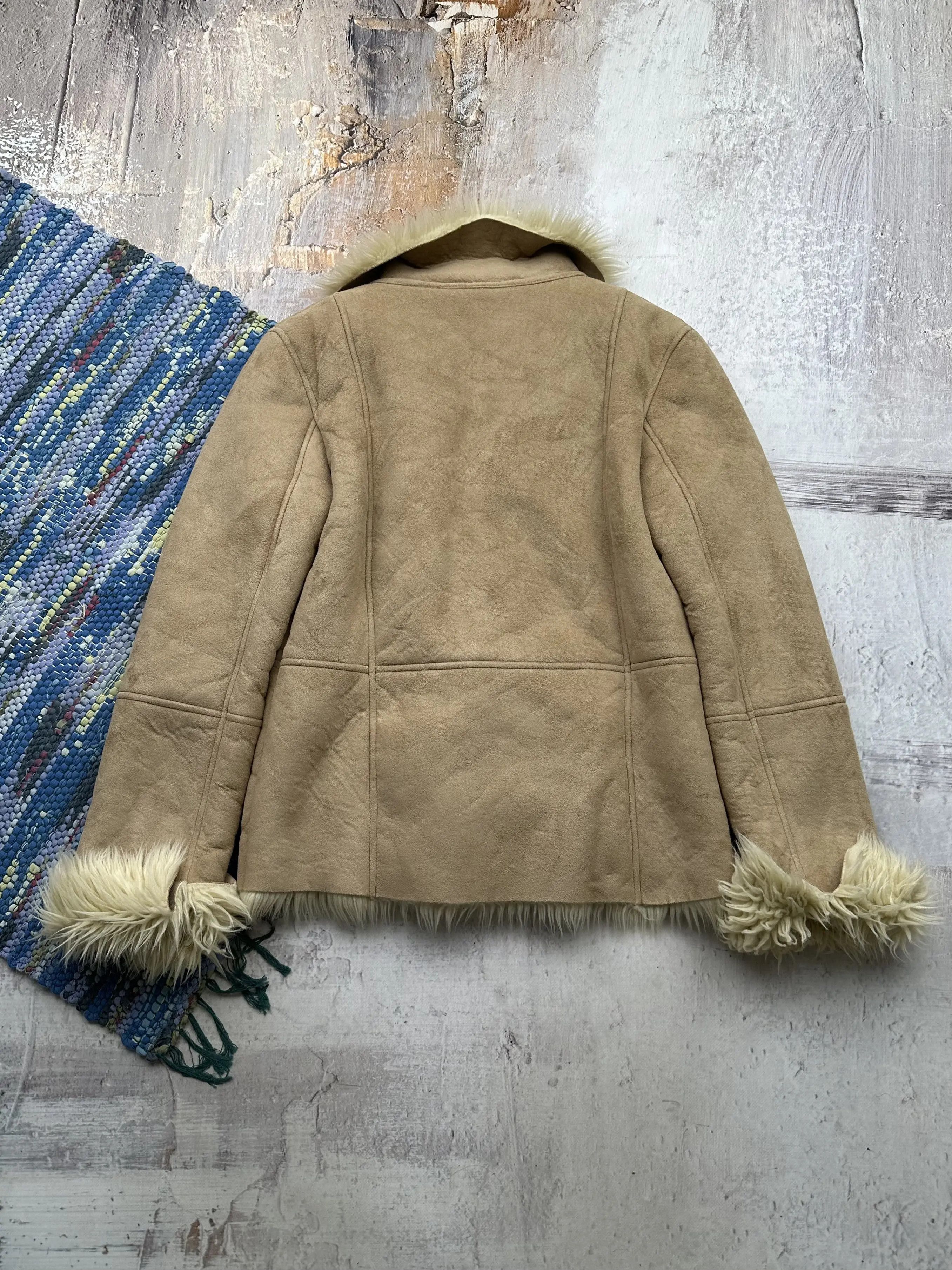 Vintage Vintage Faux Sheepskin Coat A291(460)D15 Size M / US 6-8 / IT 42-44 - 5 Thumbnail