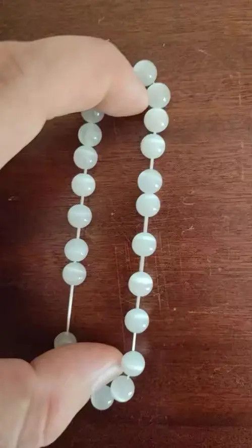 Other 8 Mm White Cat Eyes Bracelet Size ONE SIZE - 3 Thumbnail