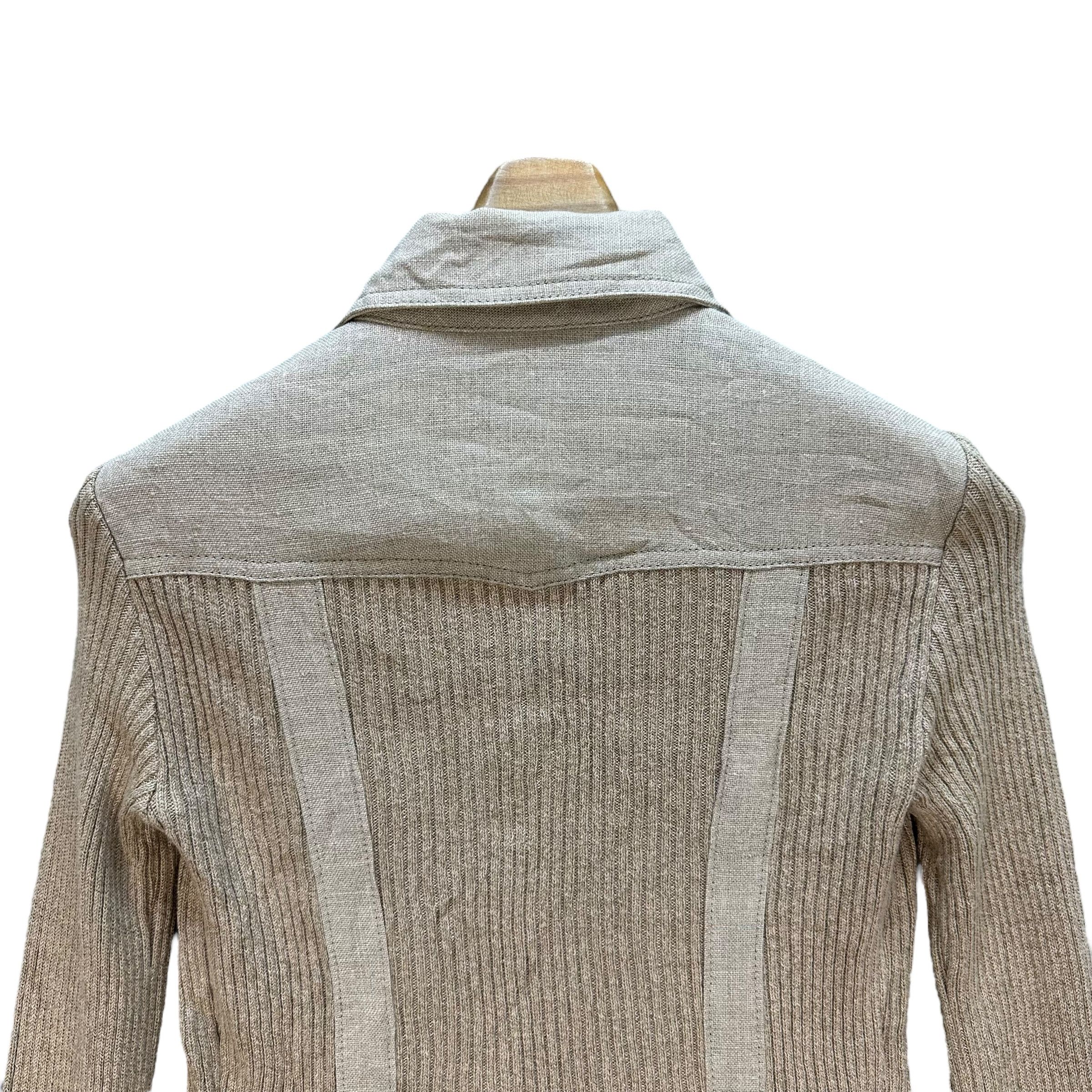 Japanese Brand FRAGILE Knitted Button Crop Shirt Jacket #1499-A62 Size S / US 4 / IT 40 - 12 Thumbnail
